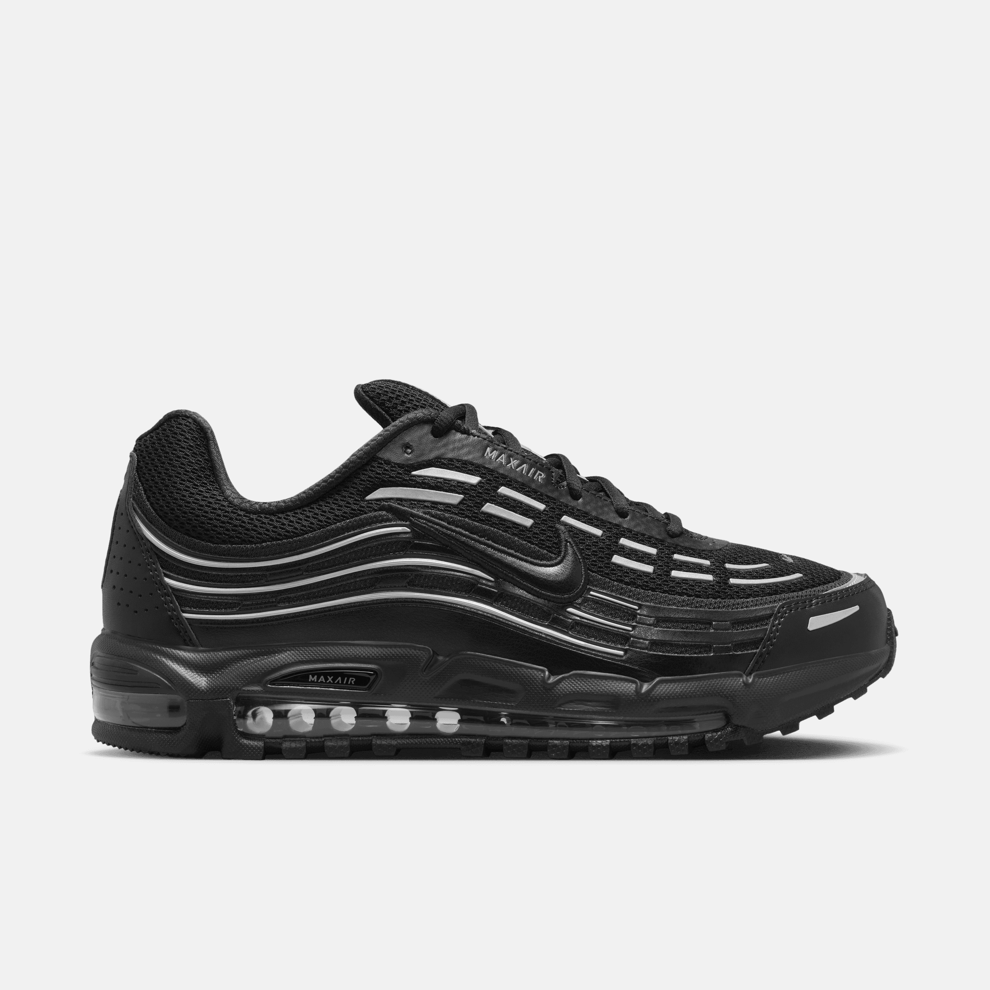 Nike Air Max TL Black Metallic Silver – Puffer Reds