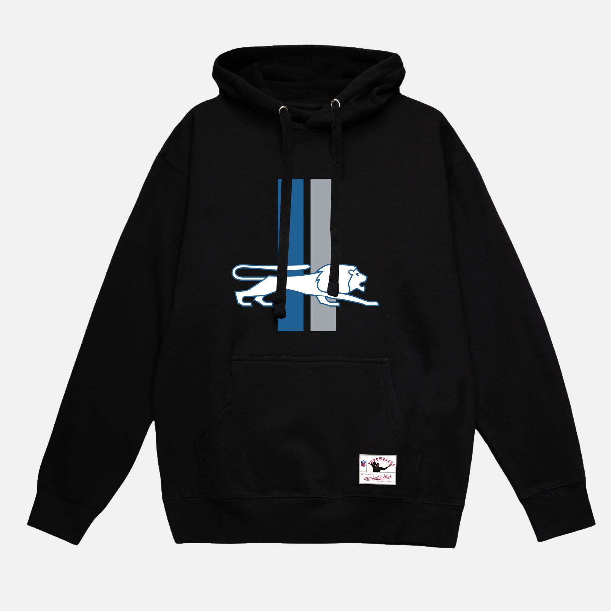Black detroit lions hoodie sales
