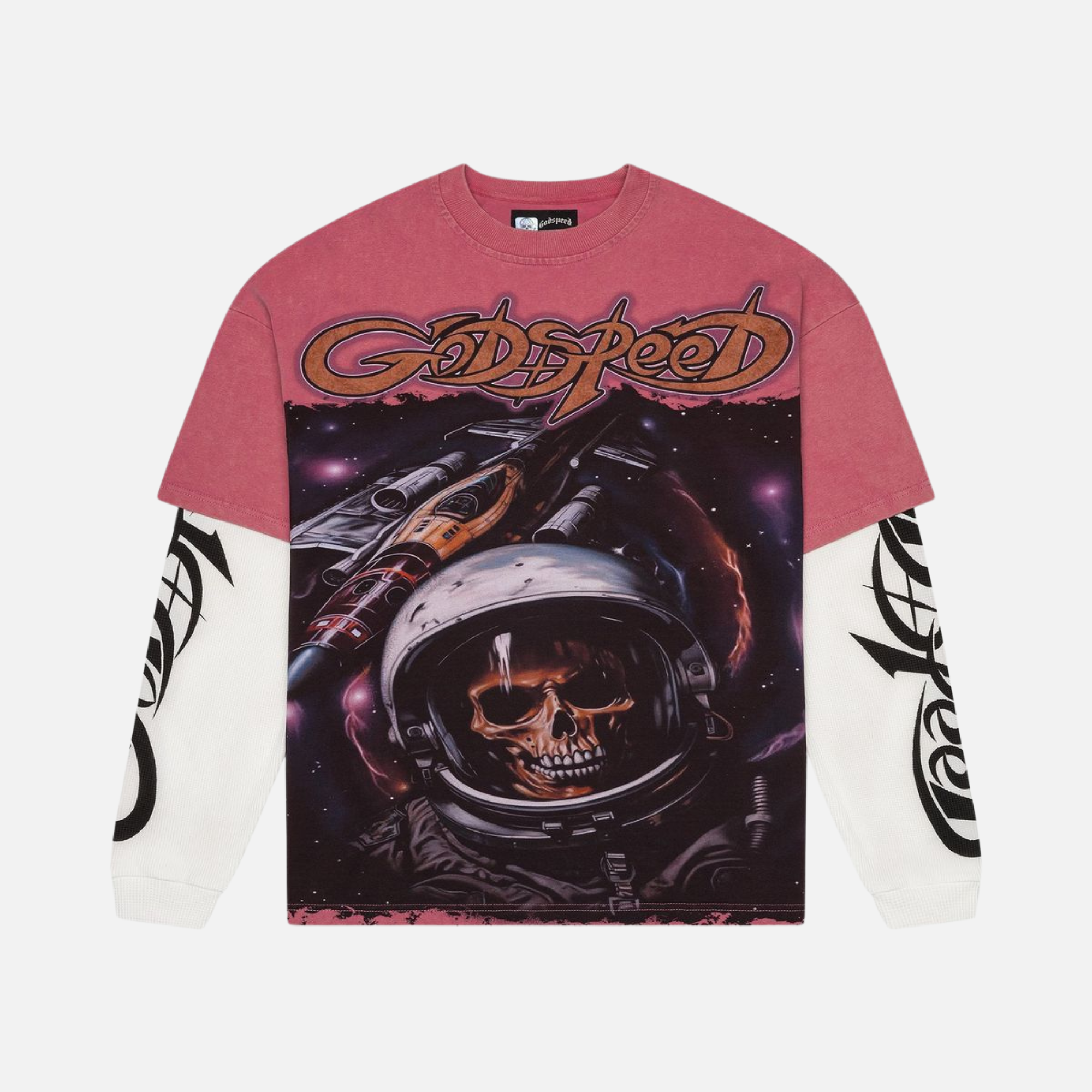 Godspeed Pink Space Traveler Layered T-Shirt