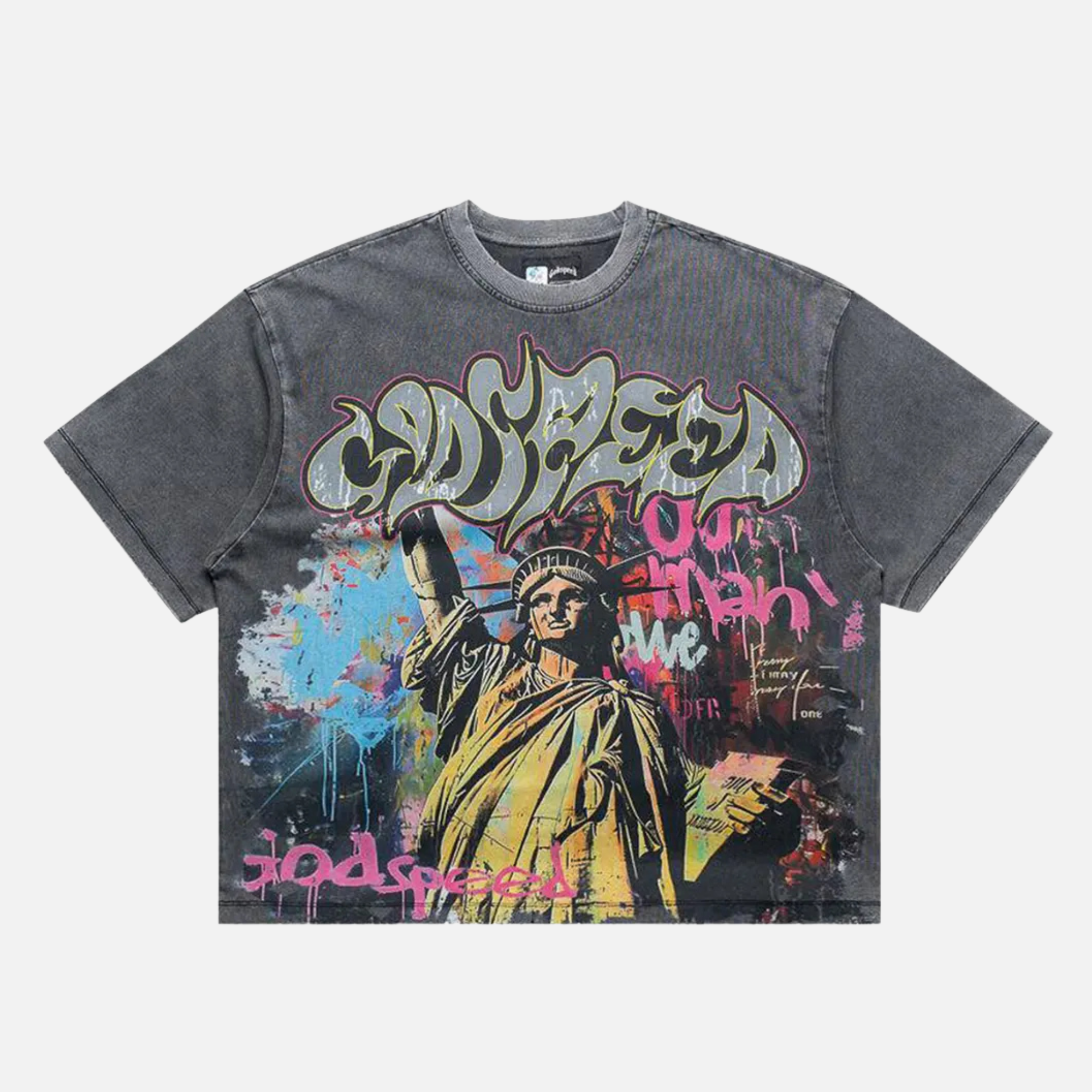 Godspeed Vandal Grey Wash T-Shirt