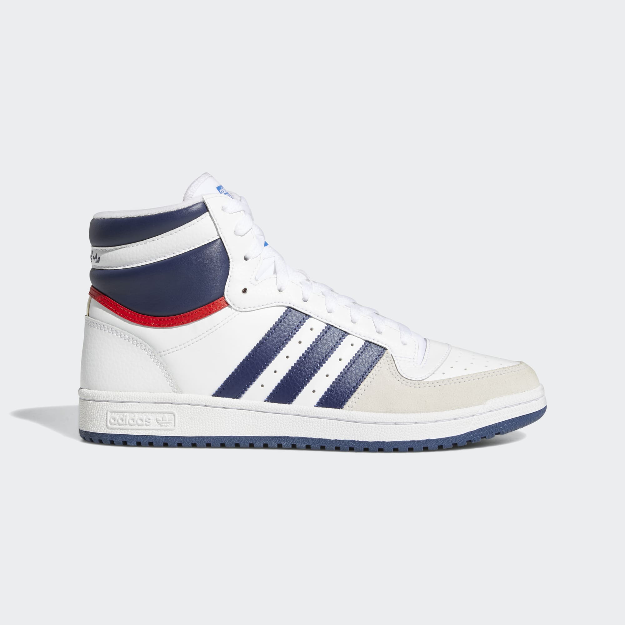 Adidas top ten hi white red Clearance