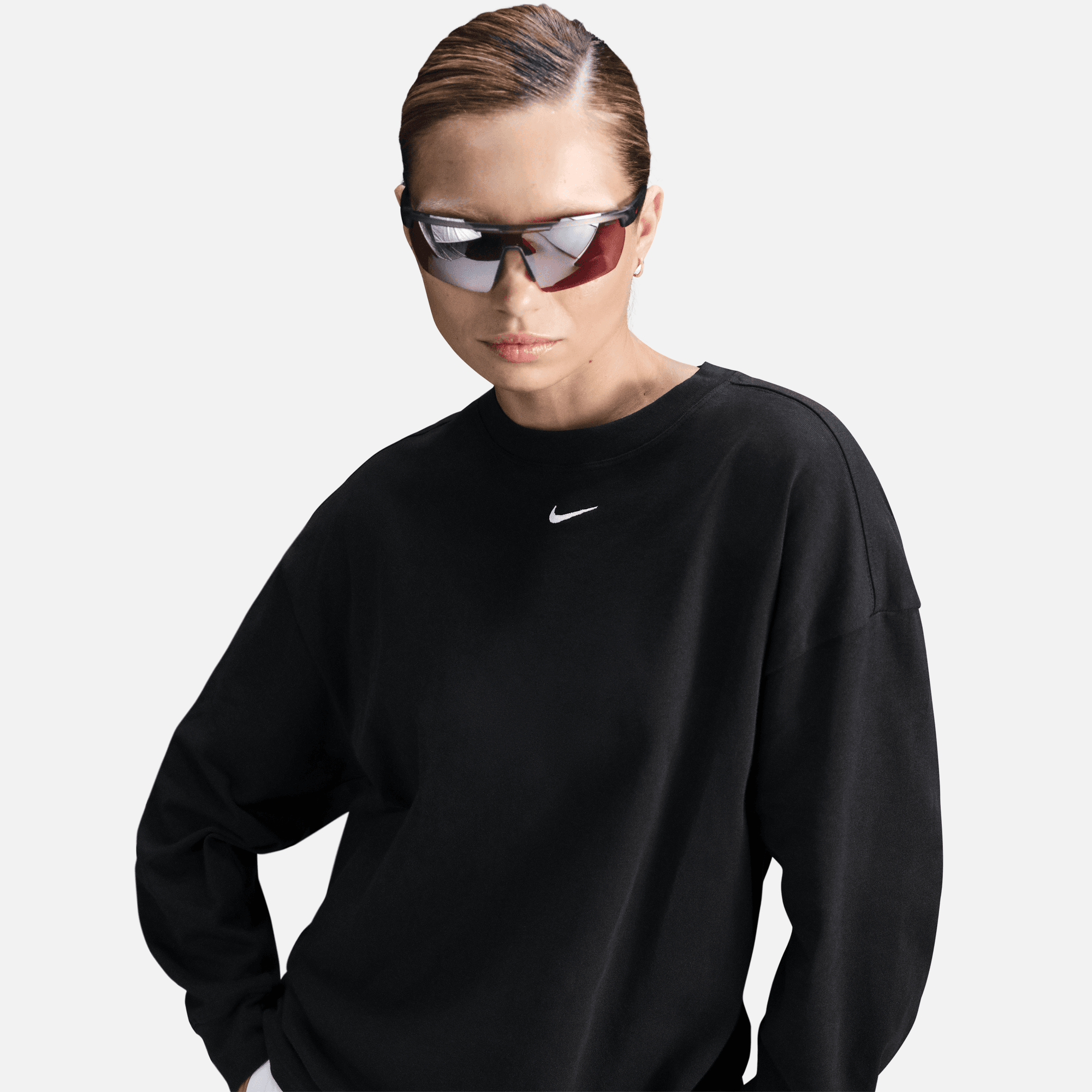 Nike Women's Sportswear Essential Oversized Black T-Shirt