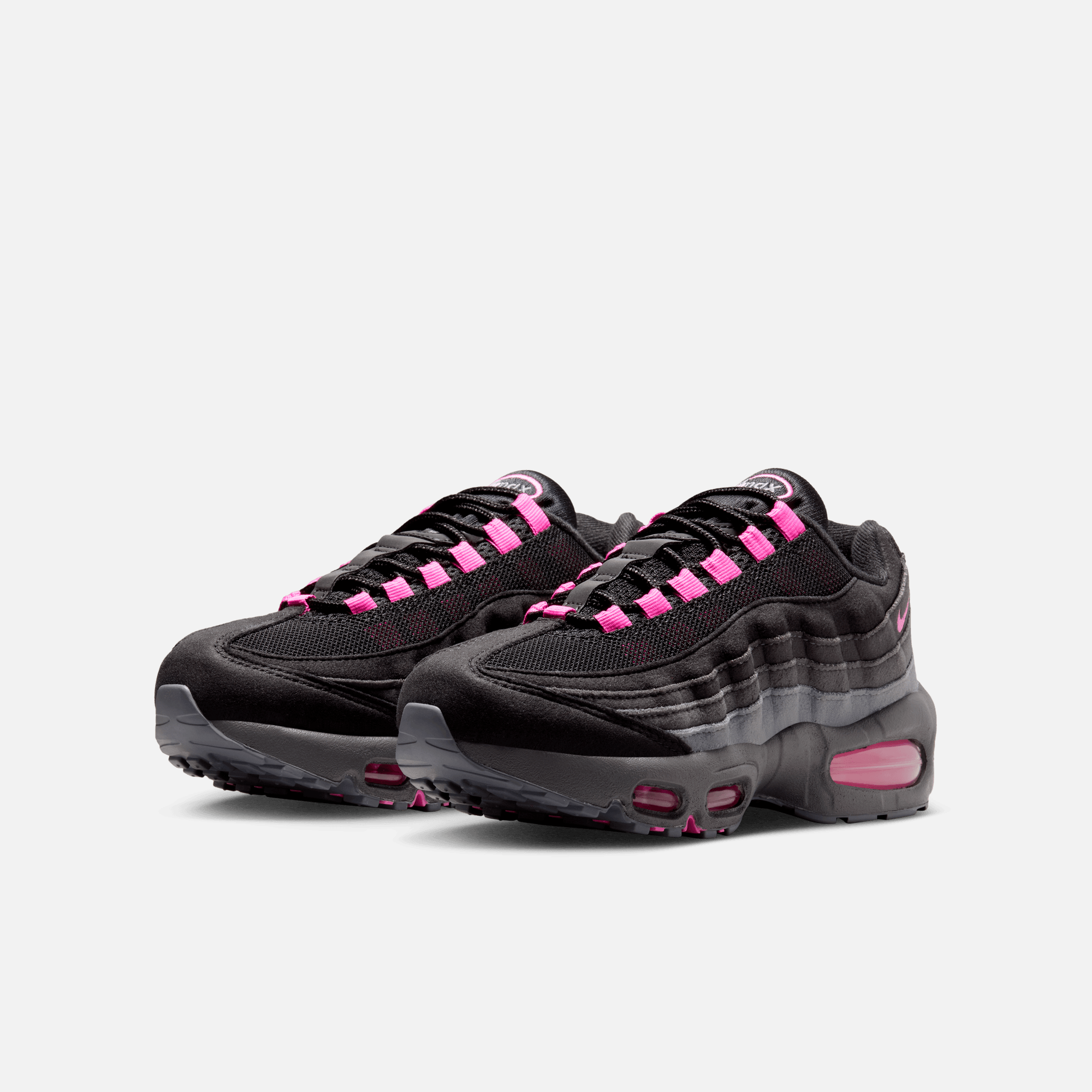 Nike Big Kids' Air Max 95 Black Playful Pink (GS)