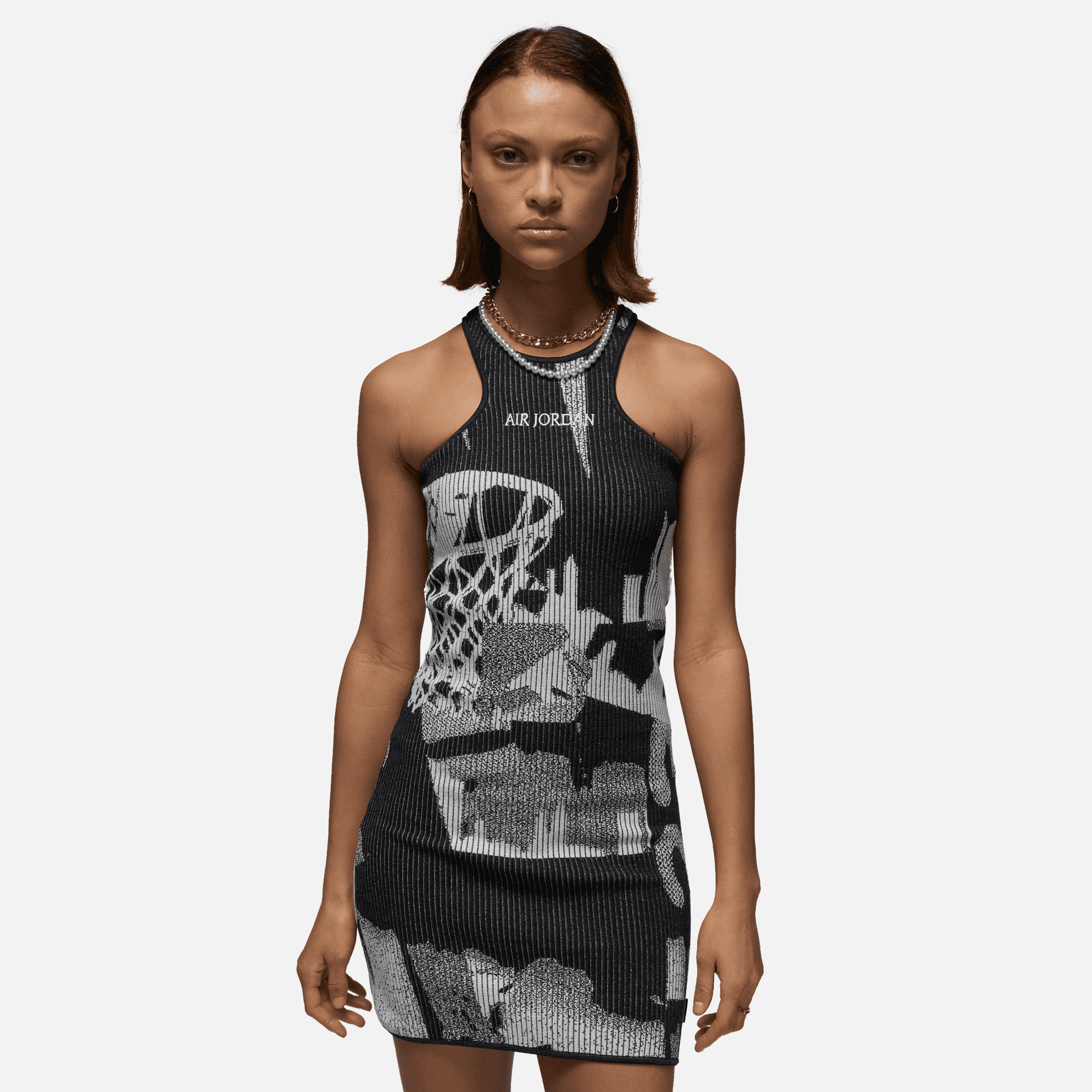 Air Jordan Women's Sail Knit Graphic Dress