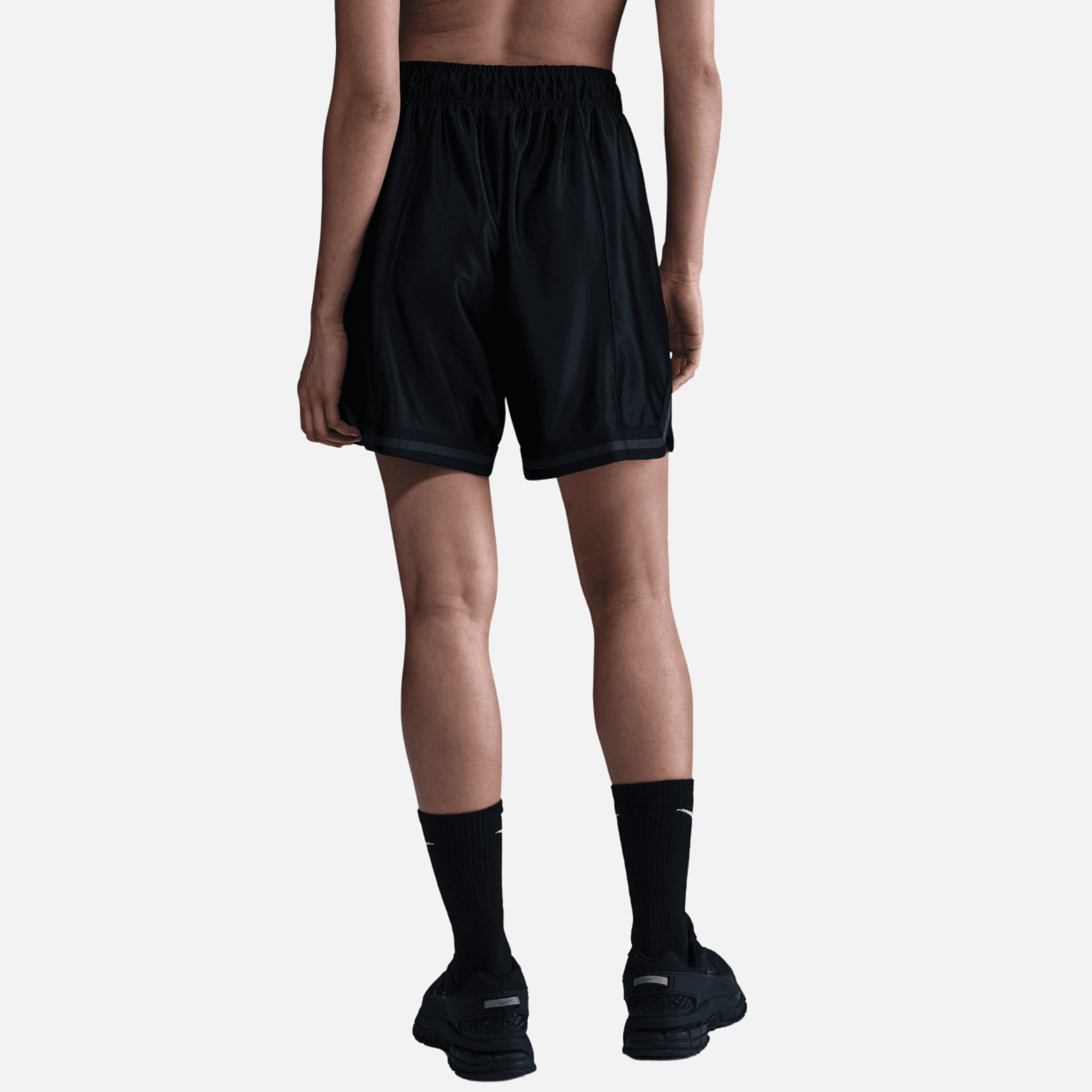 Nike Women's Sportswear Black Loose Mid-Rise Graphic Shorts