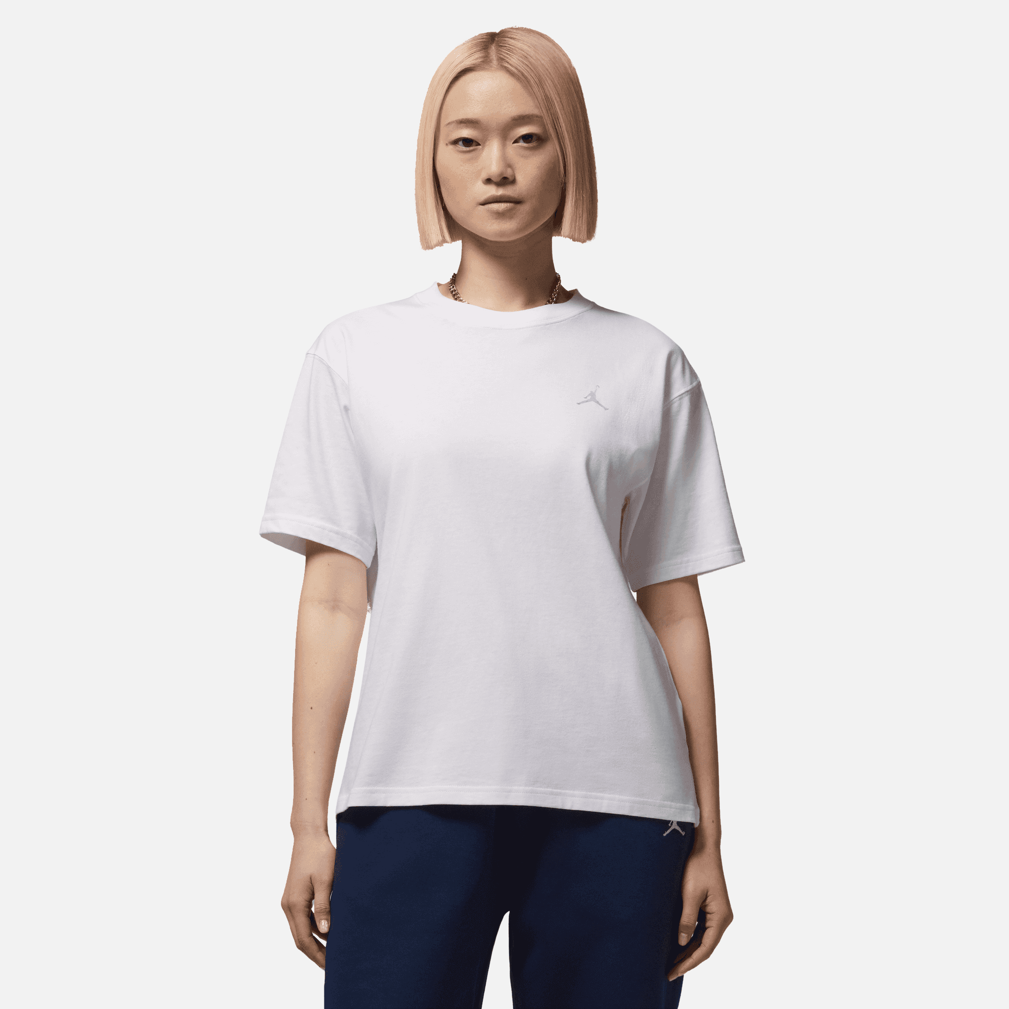 Air Jordan Women's White Graphic T-Shirt – Puffer Reds Air Jordan Women's White Graphic T-Shirt – Puffer Reds