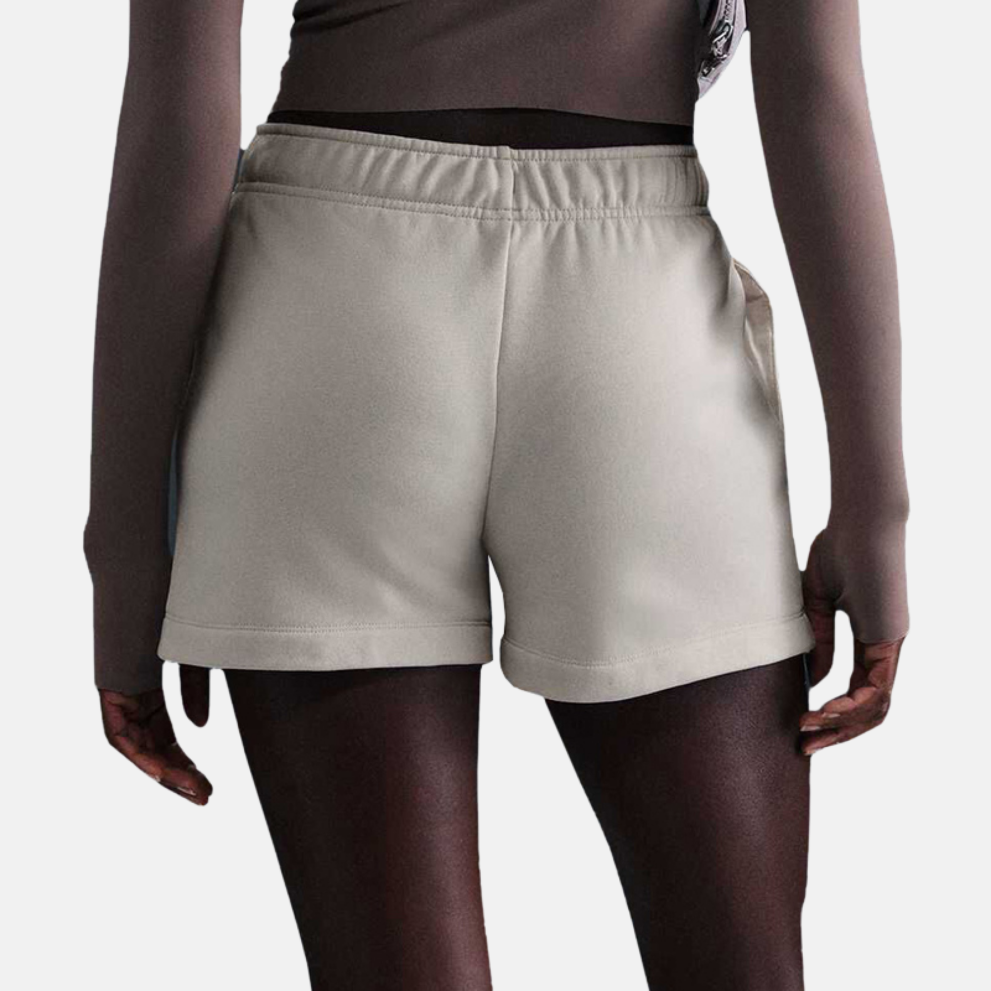 Nike Women's Sportswear Club Fleece Light Orewood Graphic Shorts