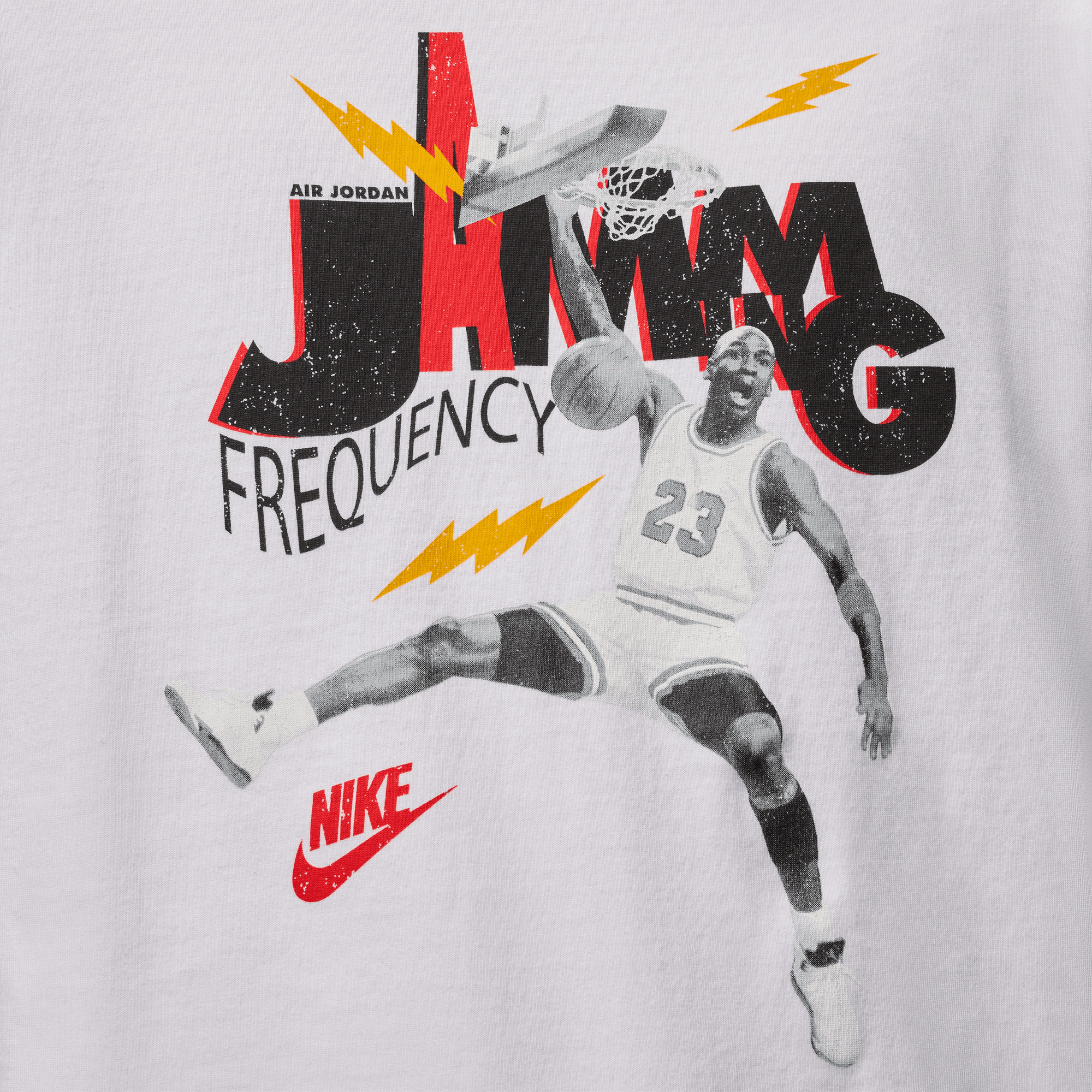 Air Jordan Brand White Jamming Frequency T-Shirt
