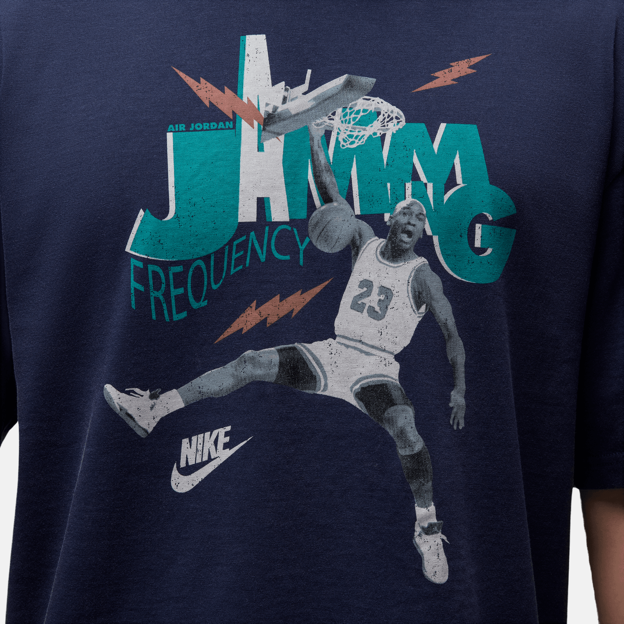Air Jordan Brand Navy Jamming Frequency T-Shirt