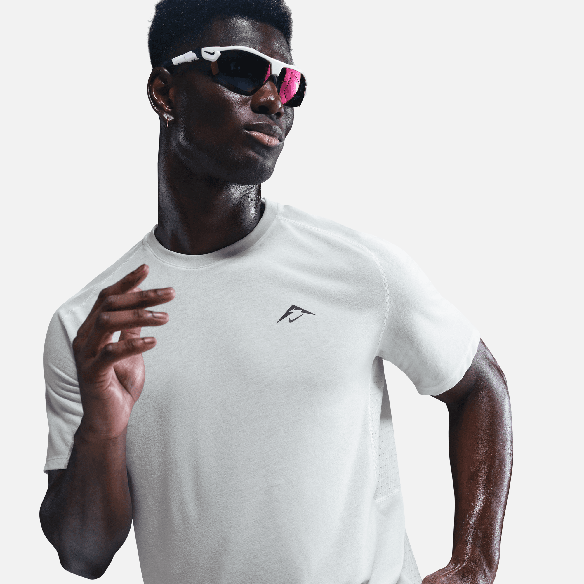 Nike Solar Chase White Dri-FIT ADV Running T-Shirt