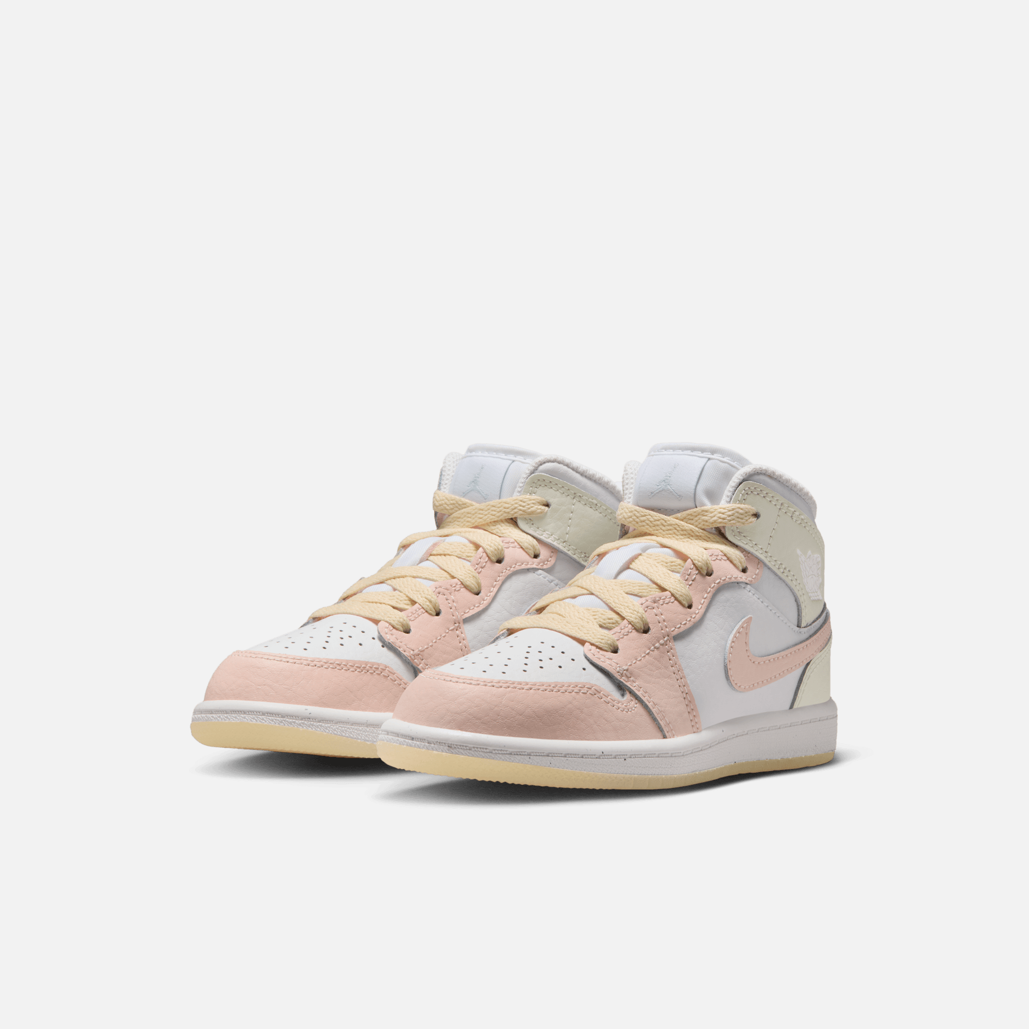 Air Jordan Kids' 1 Mid SE Flamingo (PS)