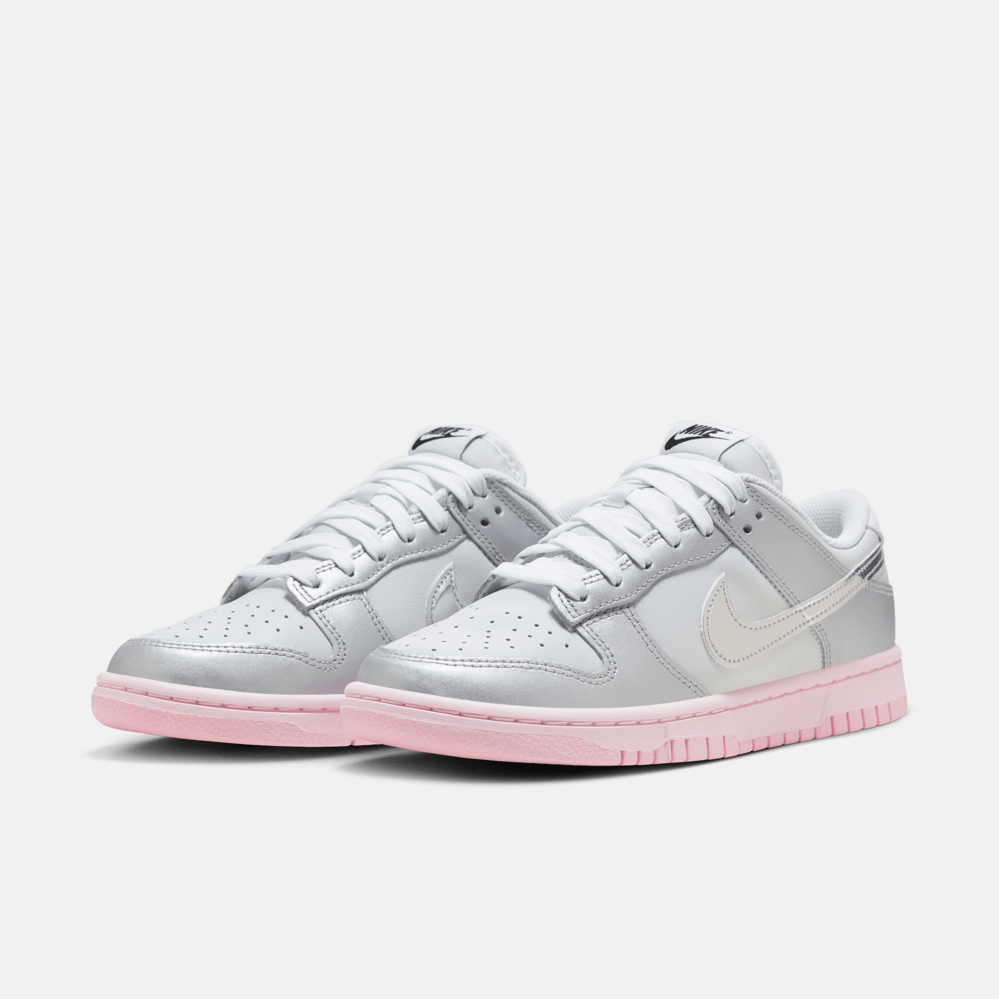 Nike Women's Dunk Low LX Metallic Silver Pink Foam