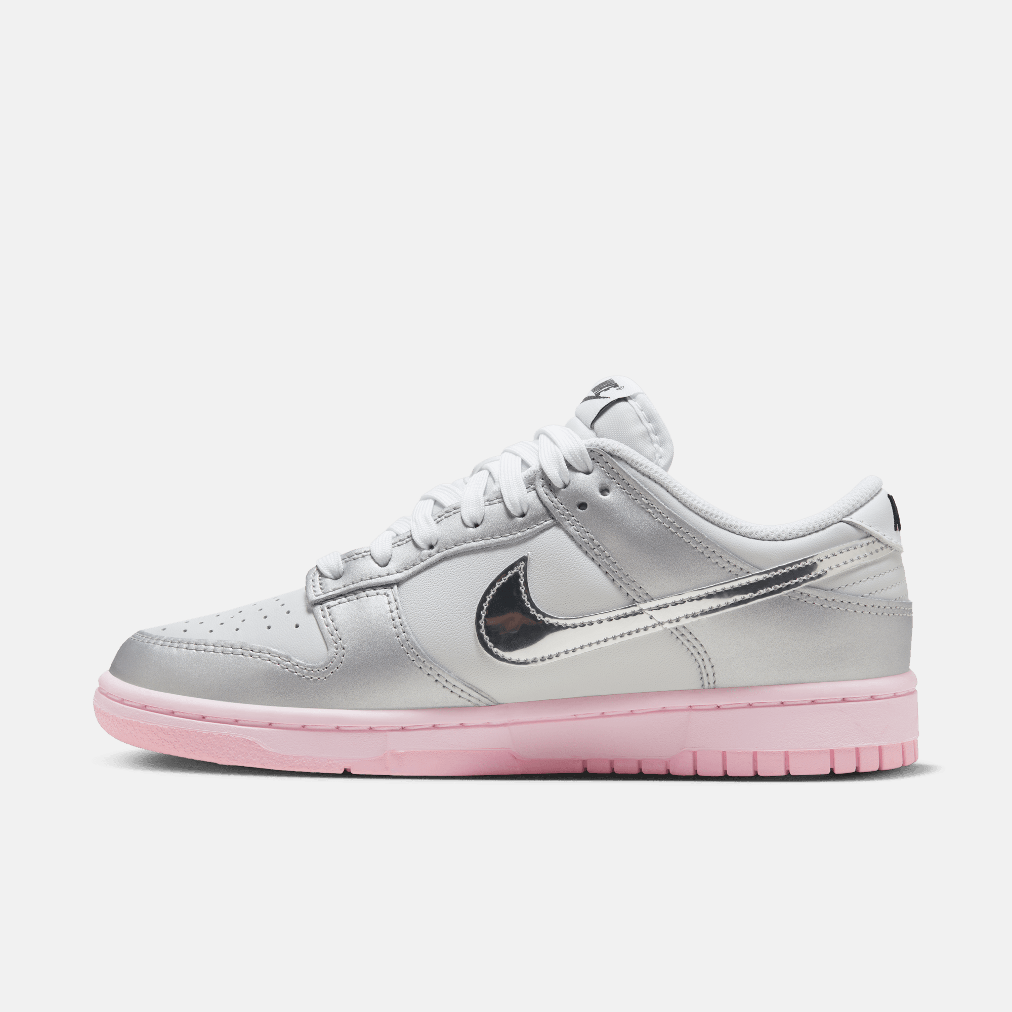 Nike Women's Dunk Low LX Metallic Silver Pink Foam