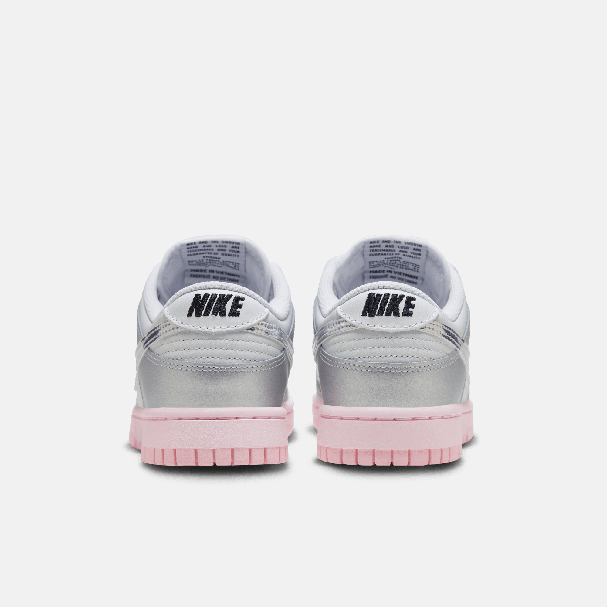 Nike Women's Dunk Low LX Metallic Silver Pink Foam