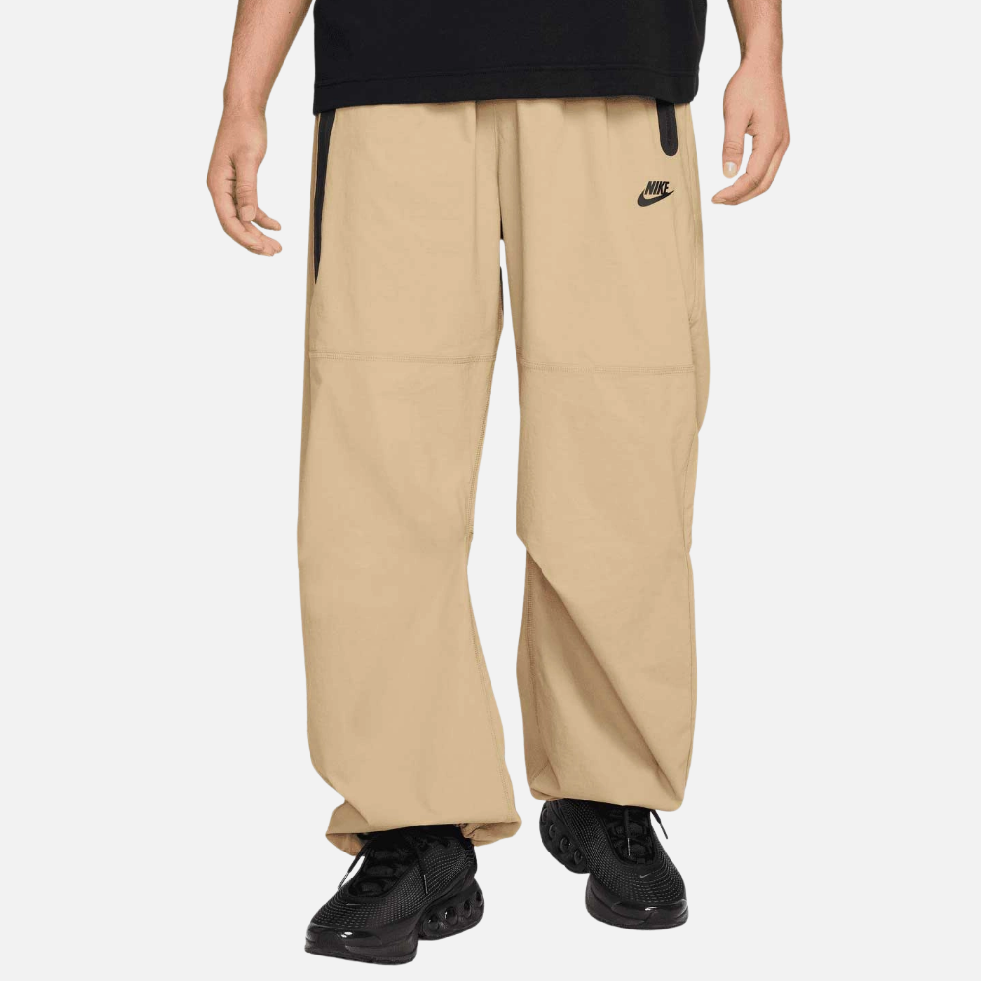 Nike Tech Woven Oversized Beige Pants – Puffer Reds Nike Tech Woven Oversized Beige Pants – Puffer Reds
