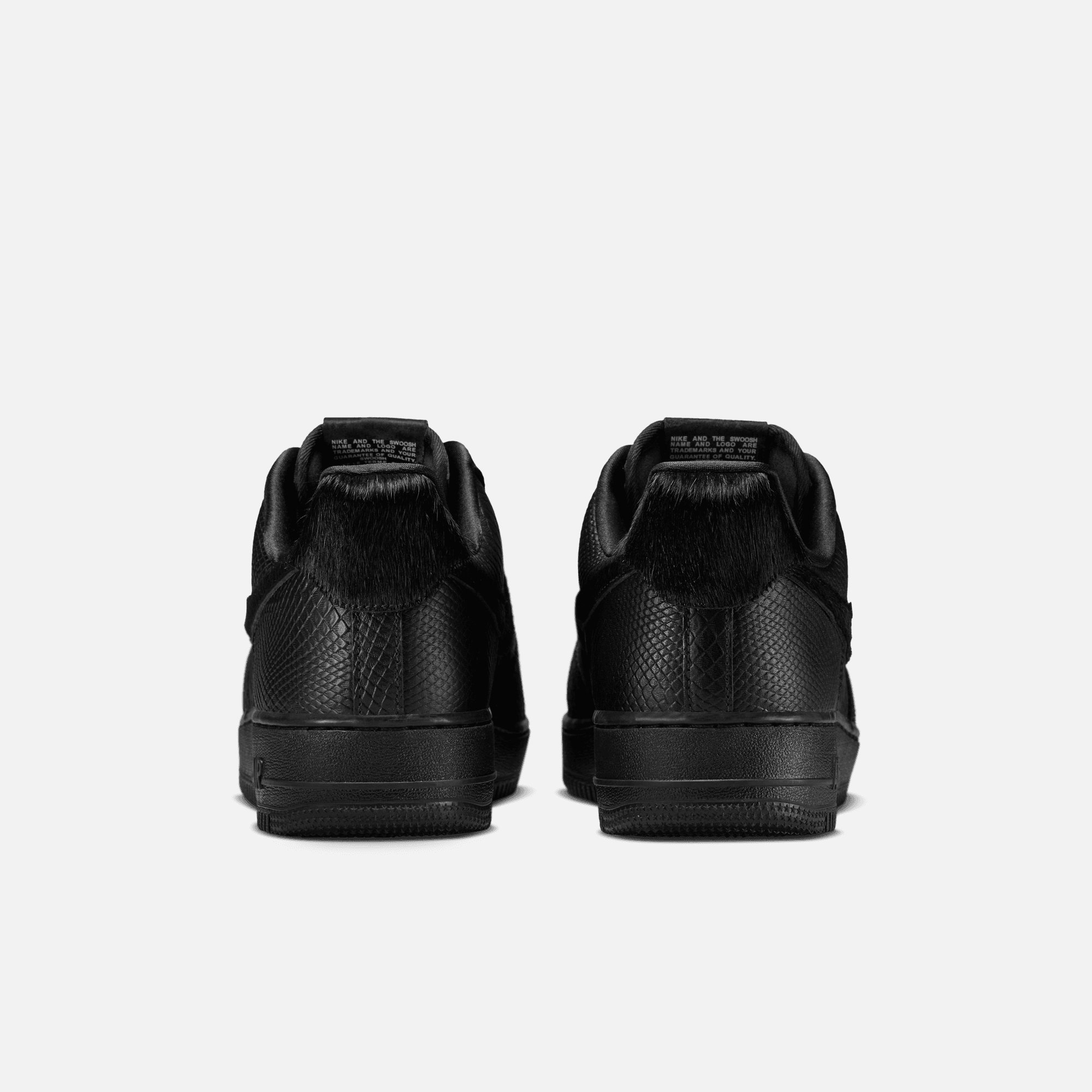 Nike Air Force 1 Low Black Pony Hair Snakeskin