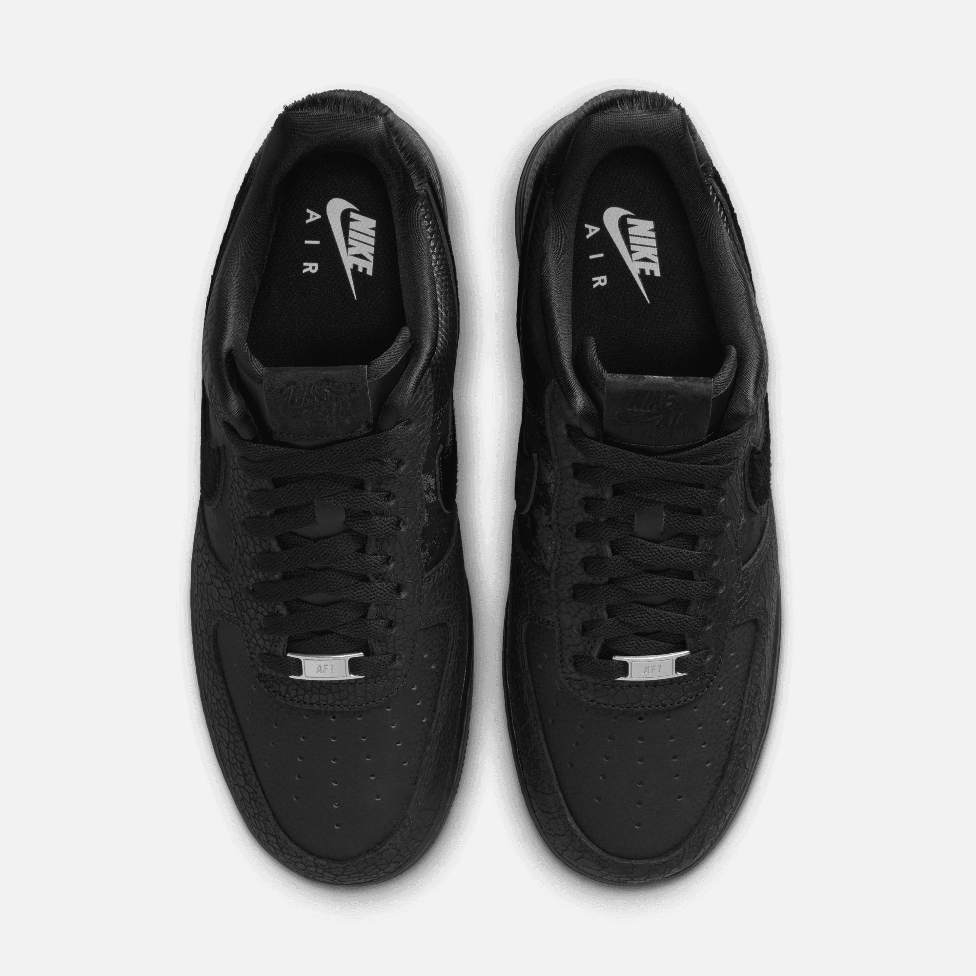 Nike Air Force 1 Low Black Pony Hair Snakeskin