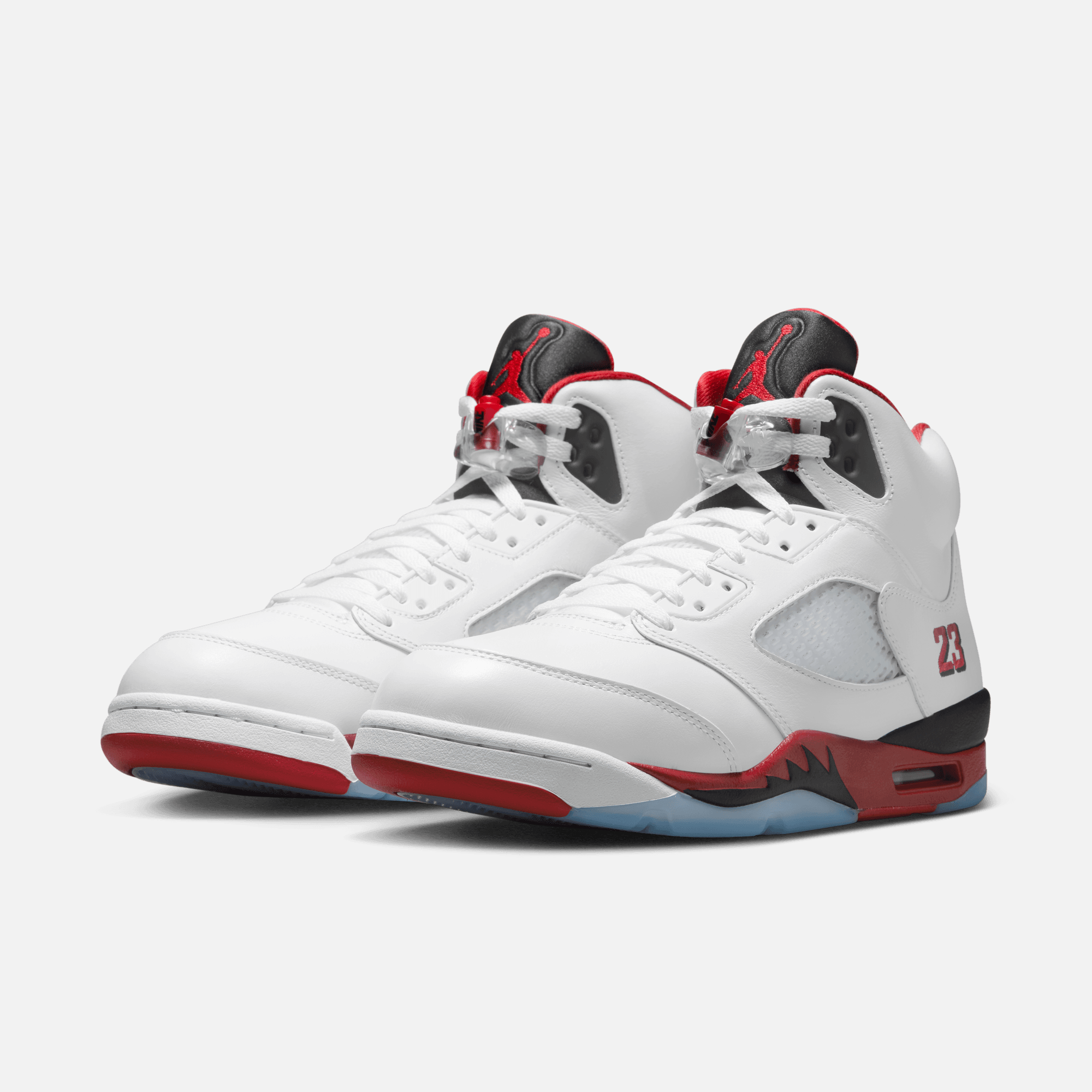 Air Jordan 5 Retro Fire Red Black Tongue