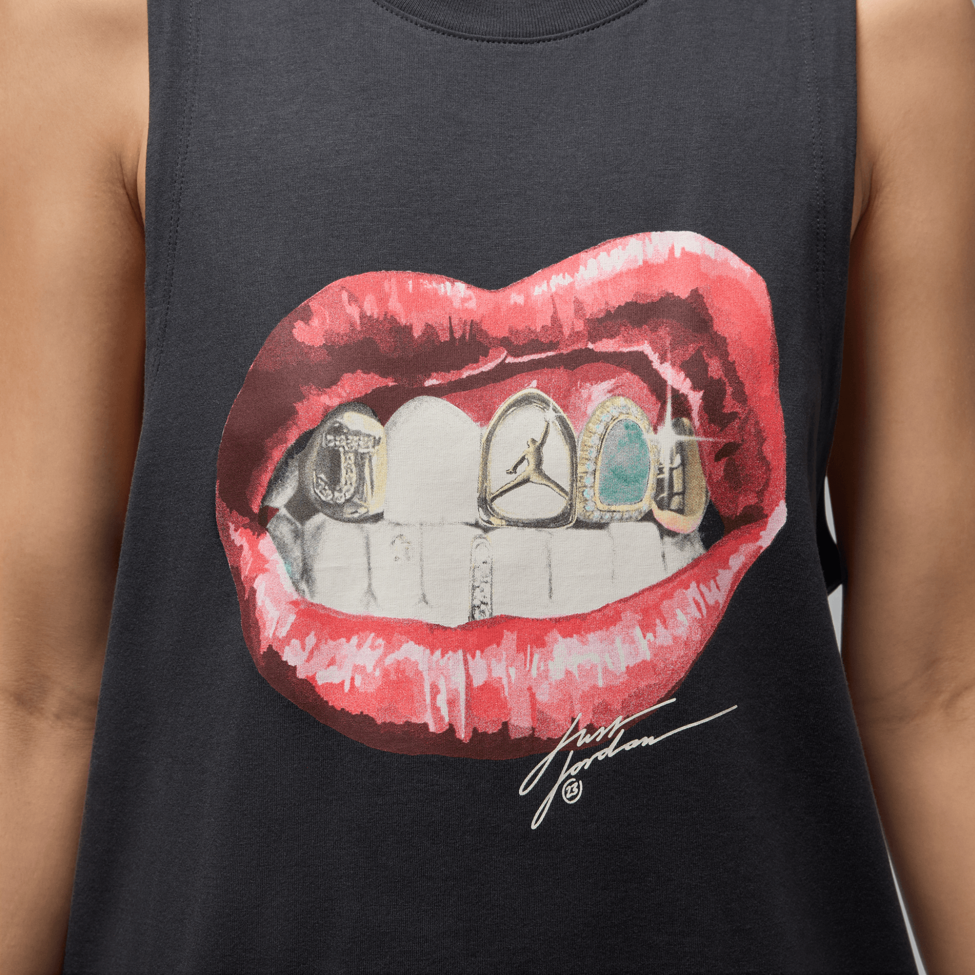 Air Jordan Women's Flight Sleeveless Black T-Shirt