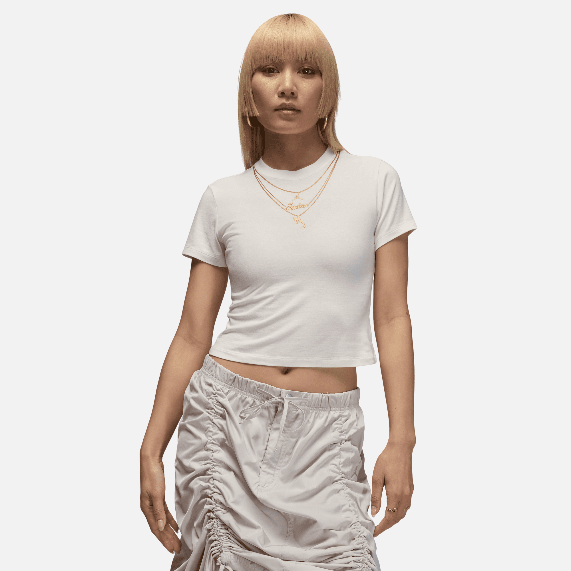 Air Jordan Women's Flight Necklace GFX Cream T-Shirt
