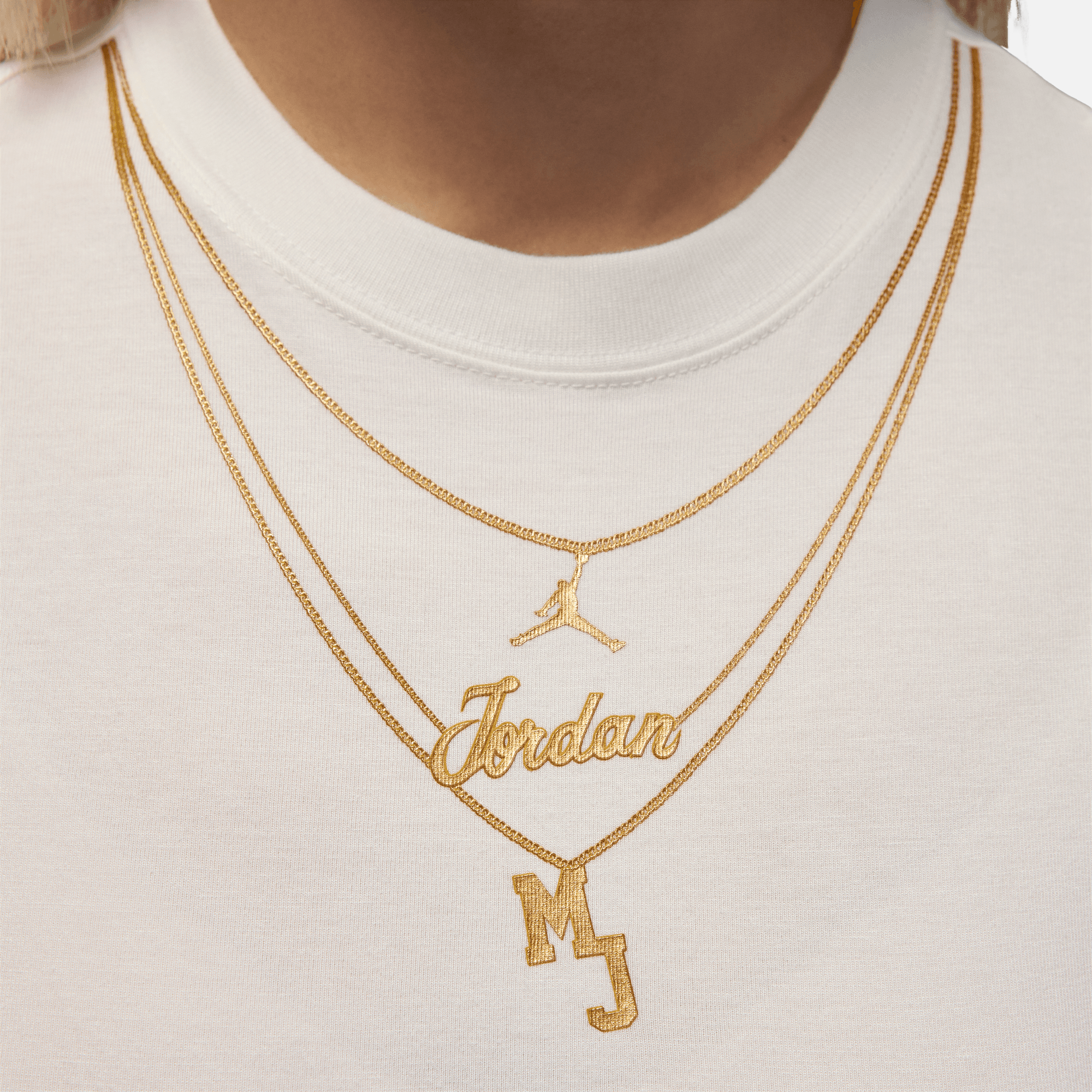 Air Jordan Women's Flight Necklace GFX Cream T-Shirt