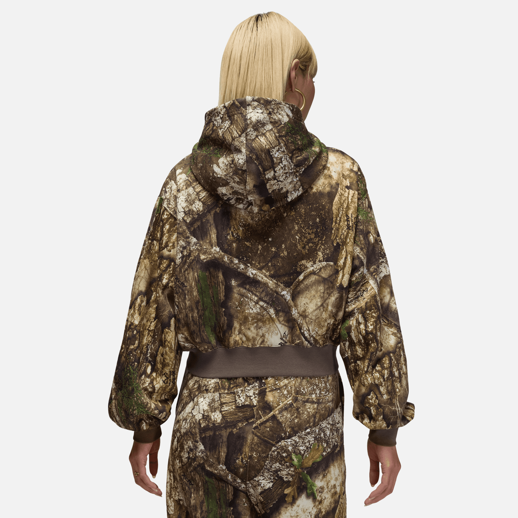 Air Jordan Women's Brooklyn Realtree Mod Crop Zip Hoodie