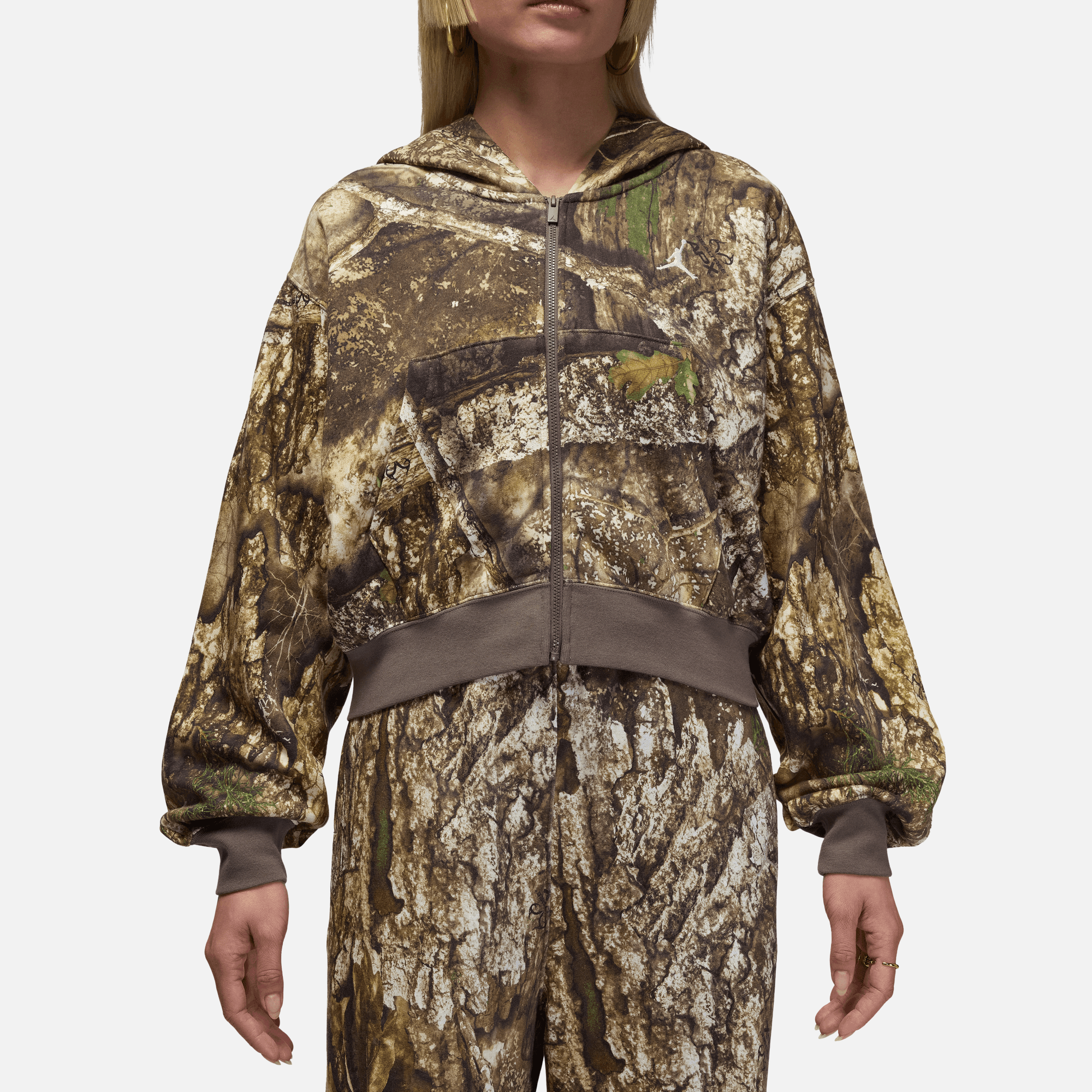 Air Jordan Women's Brooklyn Realtree Mod Crop Zip Hoodie