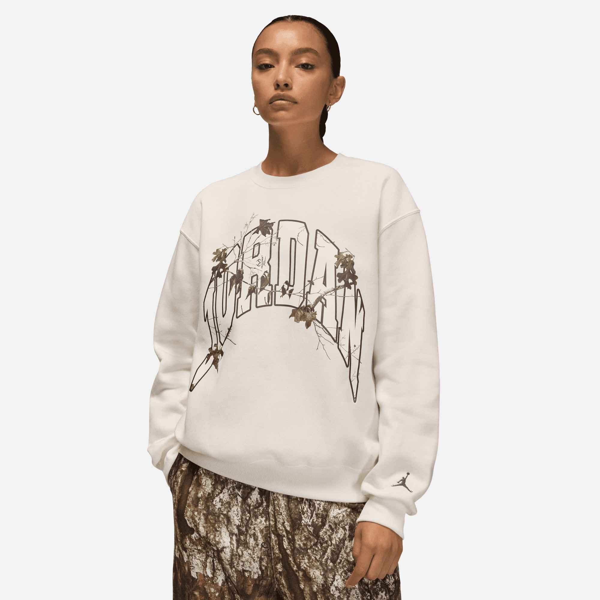 Air Jordan Women's Brooklyn Fleece Realtree Cream Sweatshirt