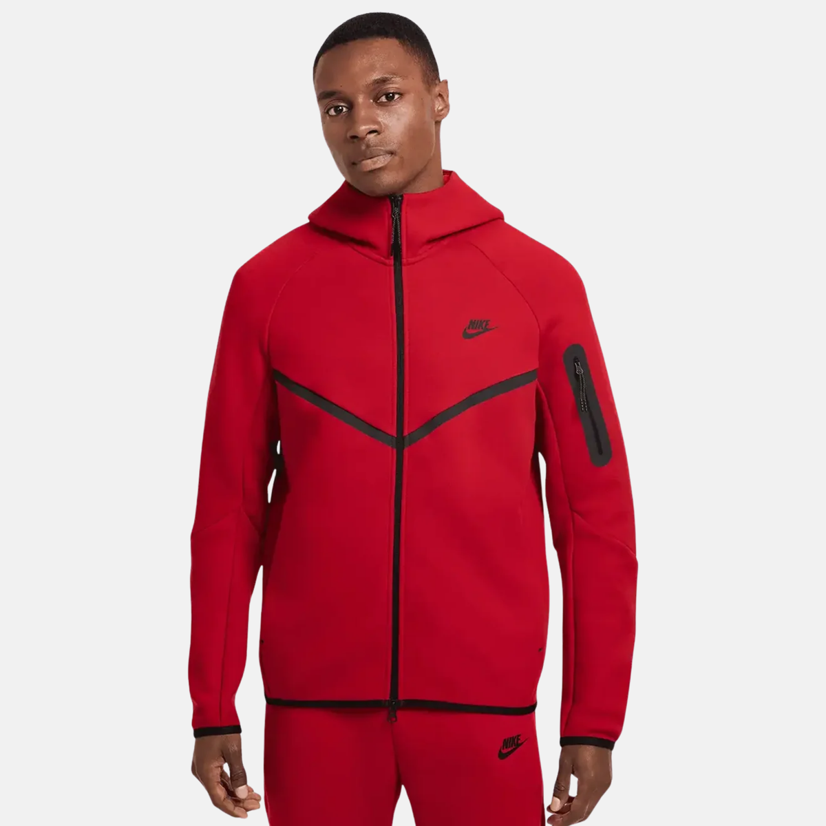 Nike Tech Fleece Windrunner Full-Zip Gym Red Jacket