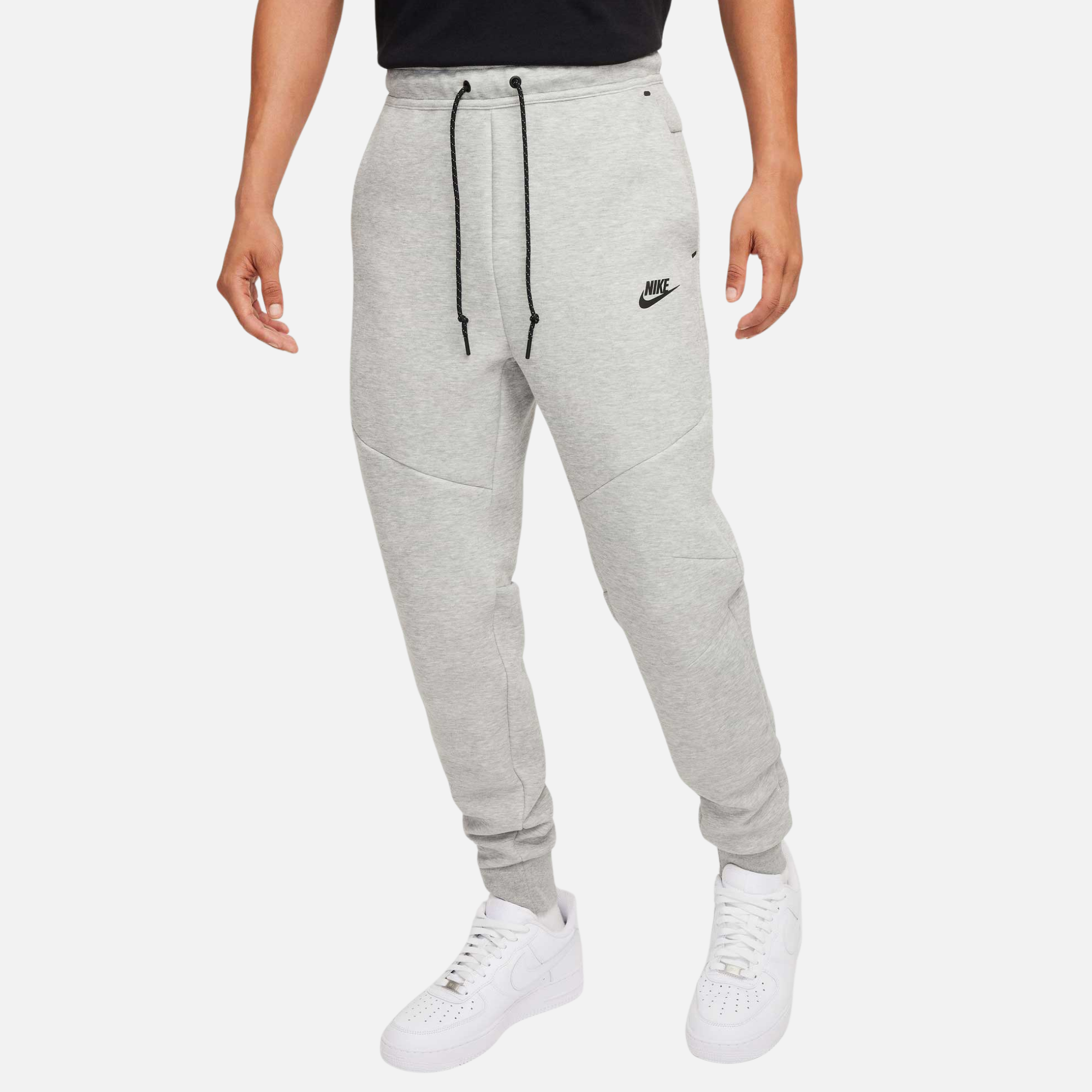 Nike Tech Fleece Heather Grey Joggers – Puffer Reds