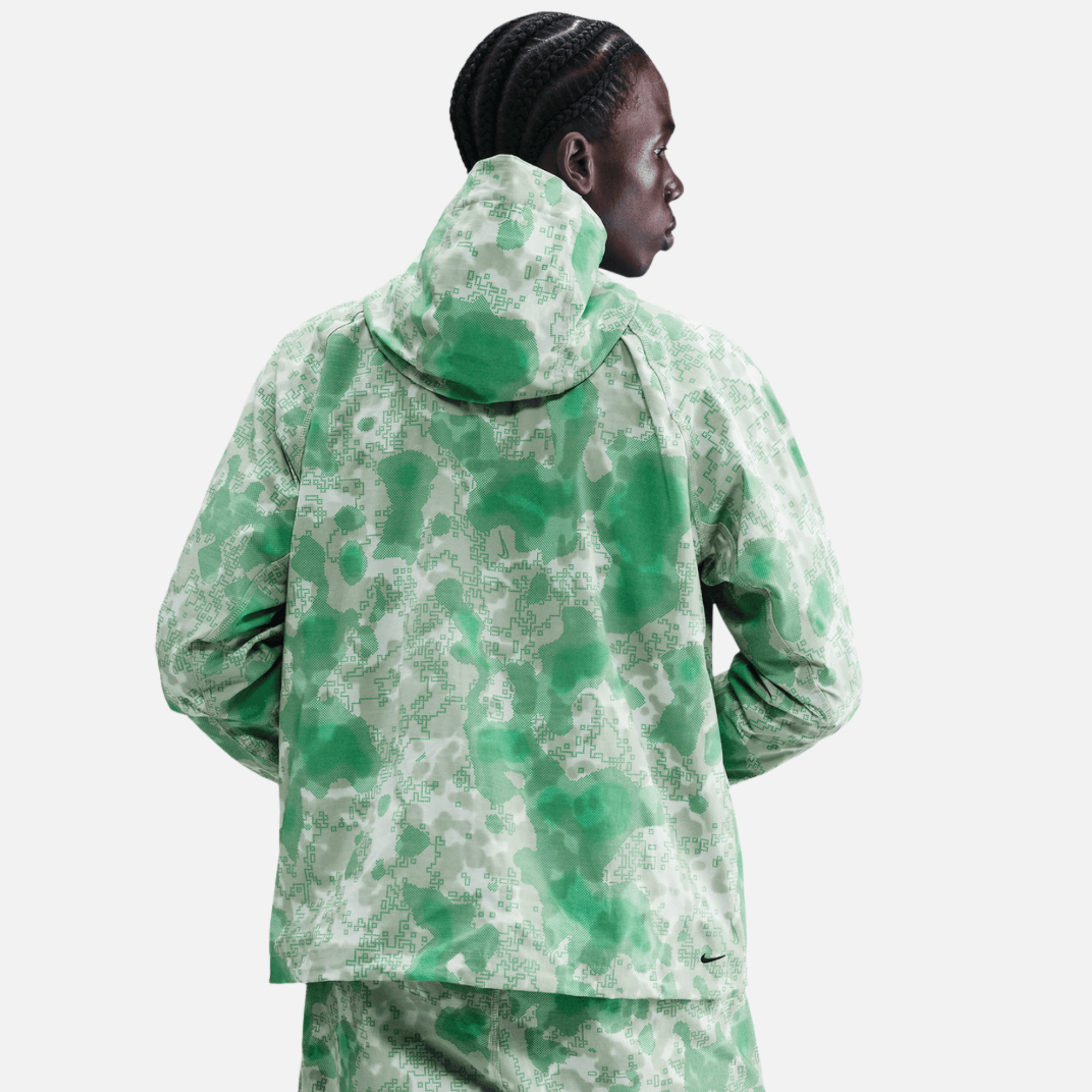 Nike Tech Dri-Fit Woven Green Camo Windrunner Jacket