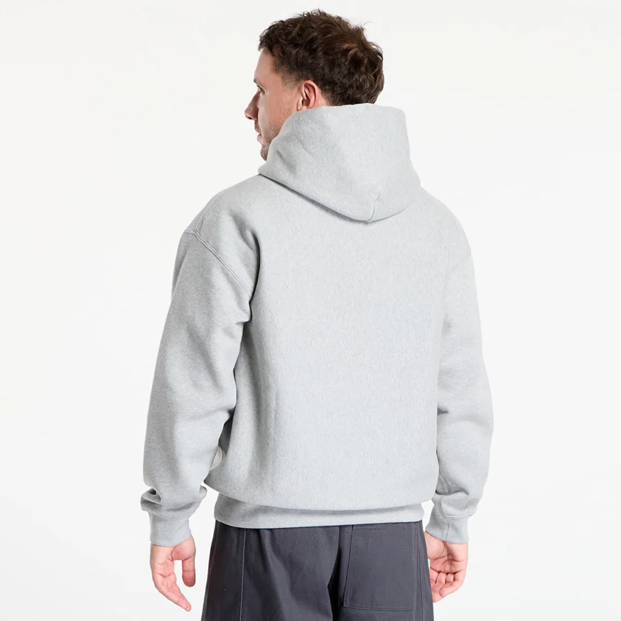Nike Solo Swoosh Grey Pullover Hoodie