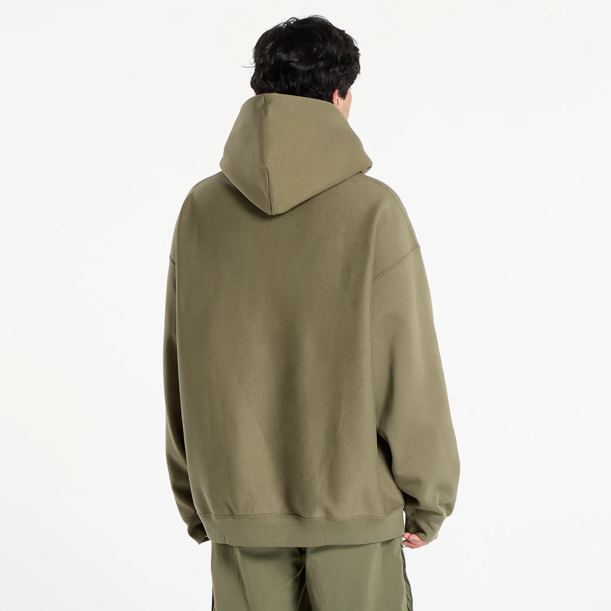 Nike Solo Swoosh Olive Green Pullover Hoodie