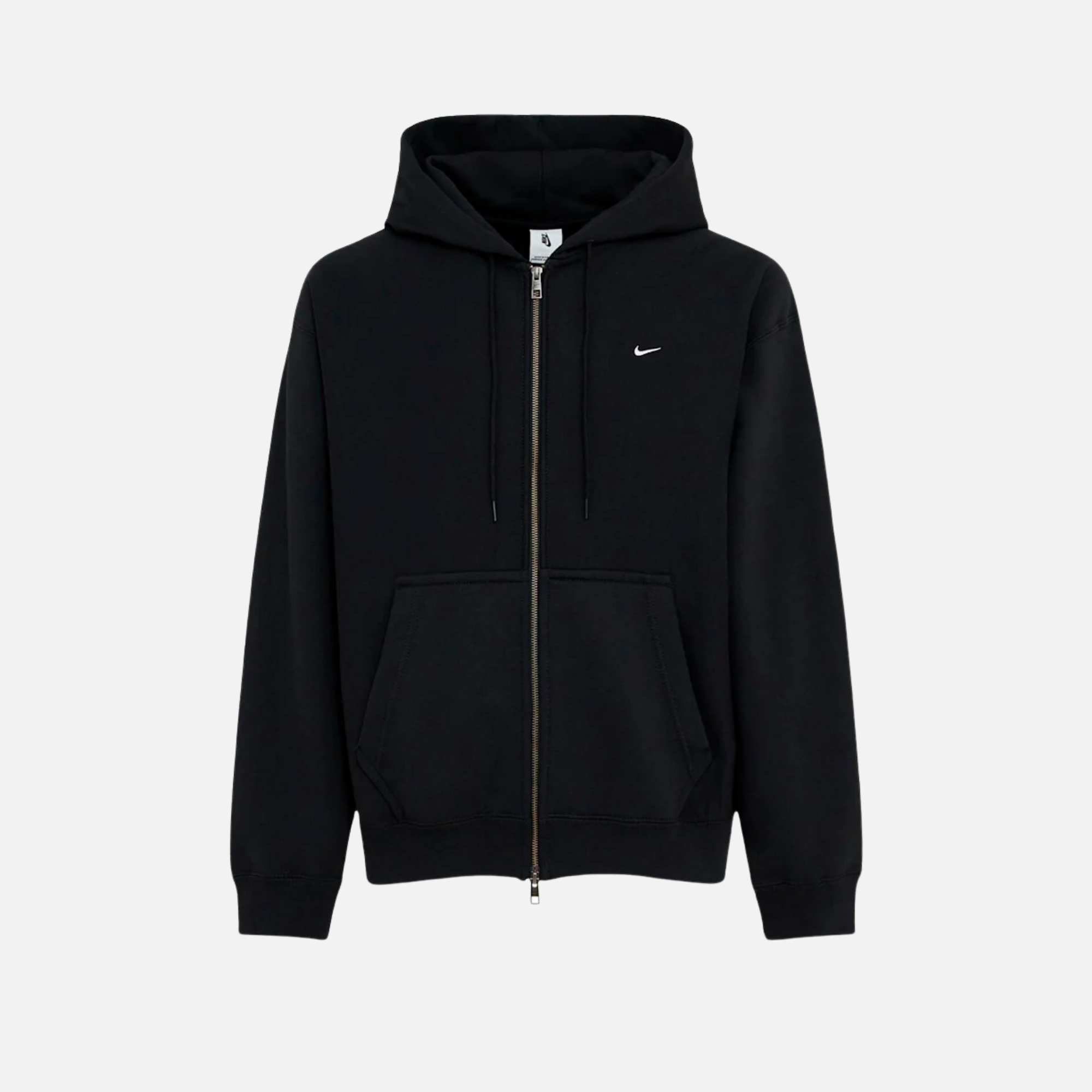Nike Solo Swoosh Full-Zip Black Hoodie