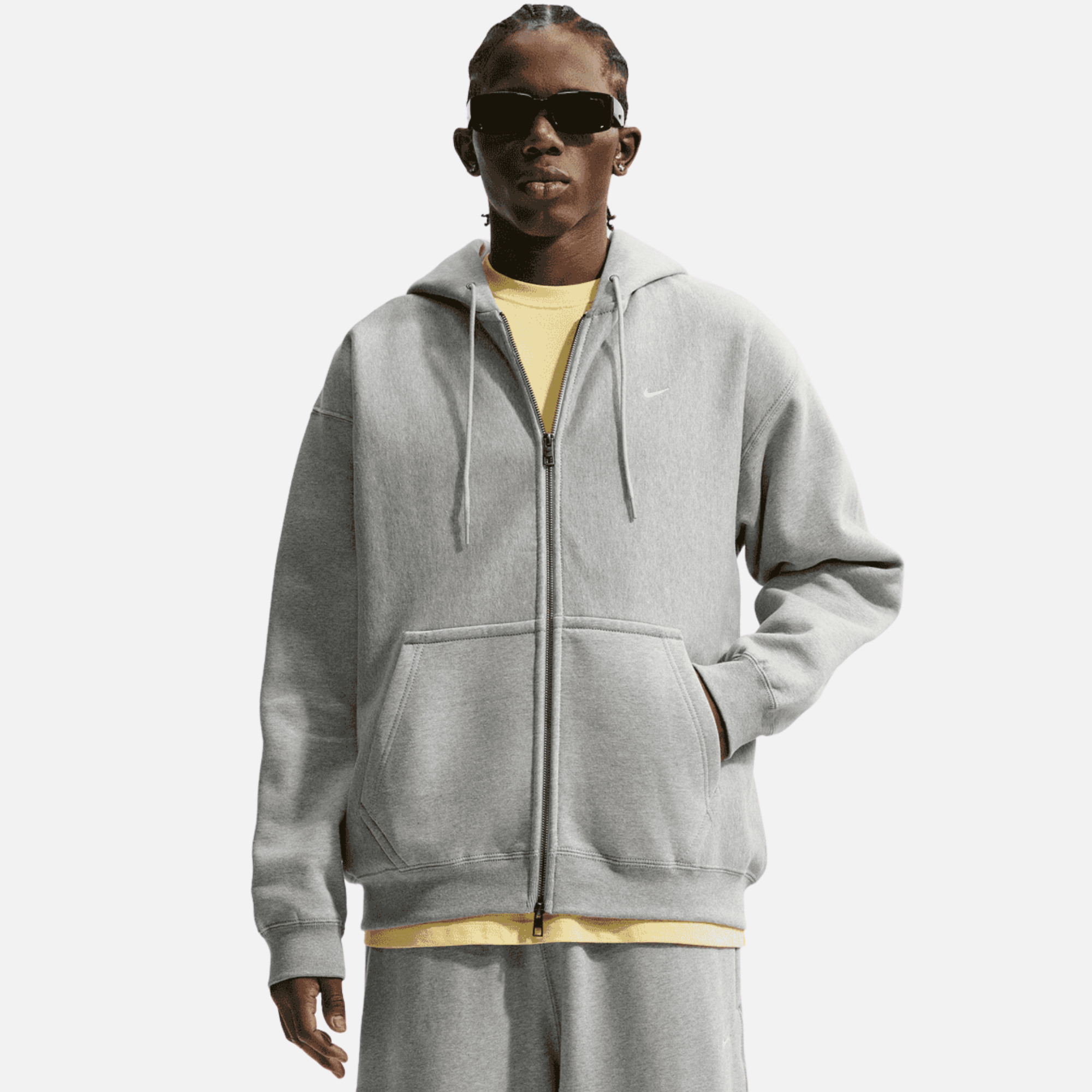 Nike Solo Swoosh Full-Zip Dark Grey Hoodie