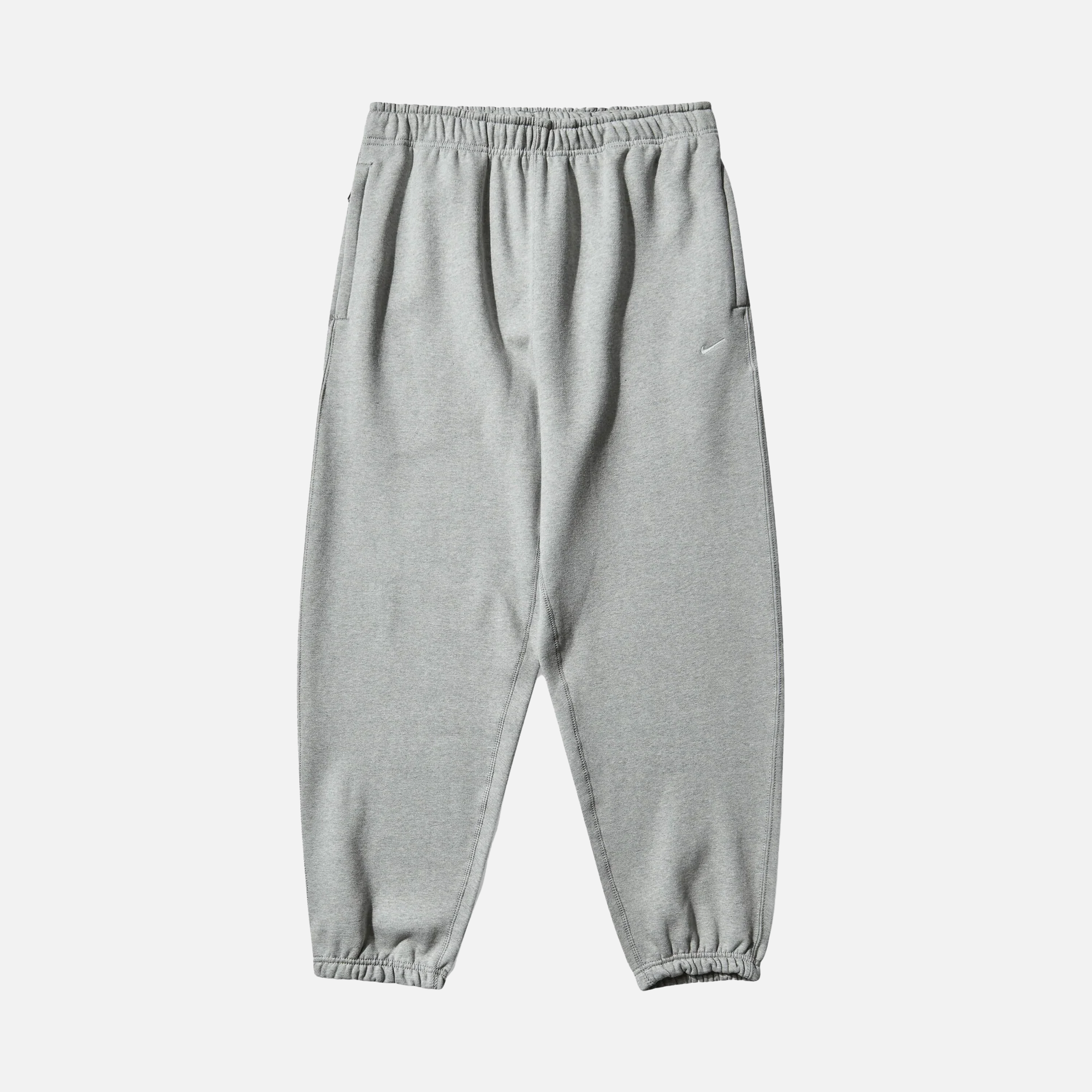 Nike Solo Swoosh Cuffed Grey Pants