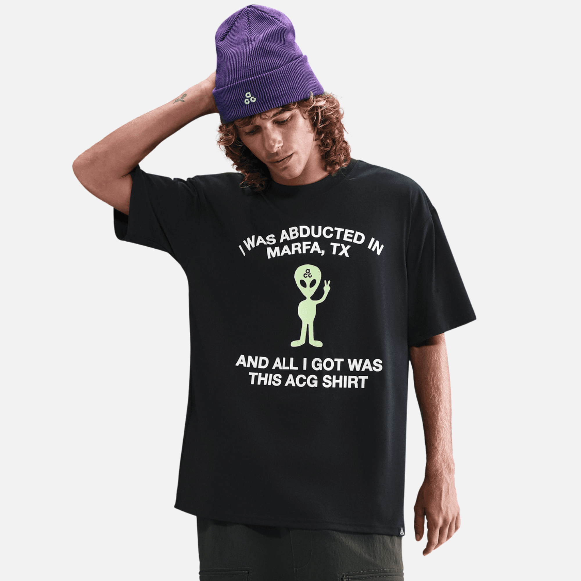 Nike ACG Abducted Alien Black T-Shirt – Puffer Reds