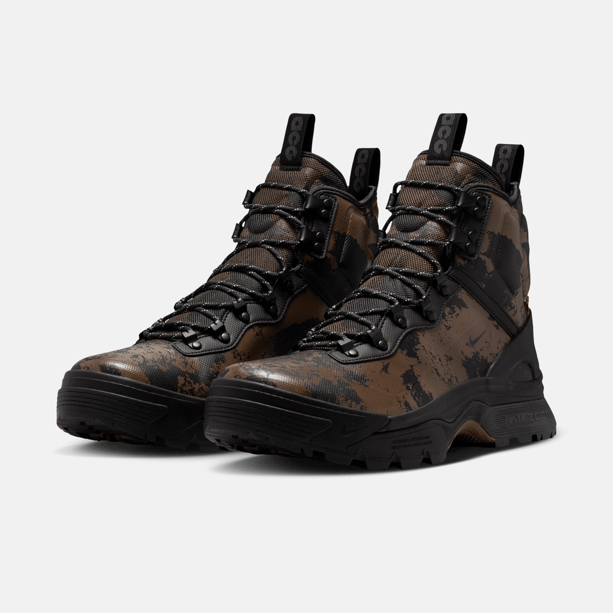 Nike ACG Air Zoom Gaiadome Gore-Tex Digi Camo Mosswood Brown