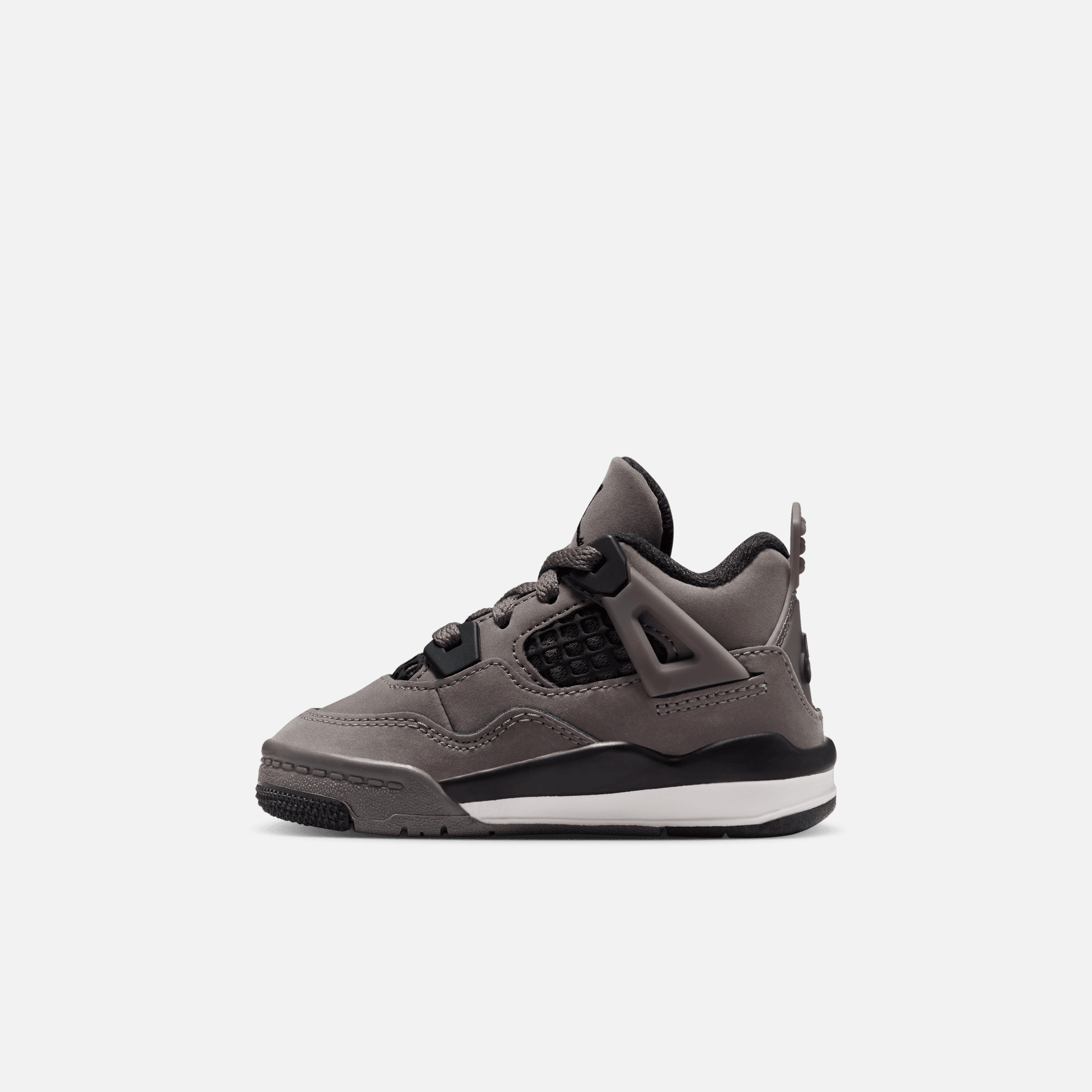 Air Jordan Kids' 4 Retro Cave Stone and Black (TD)