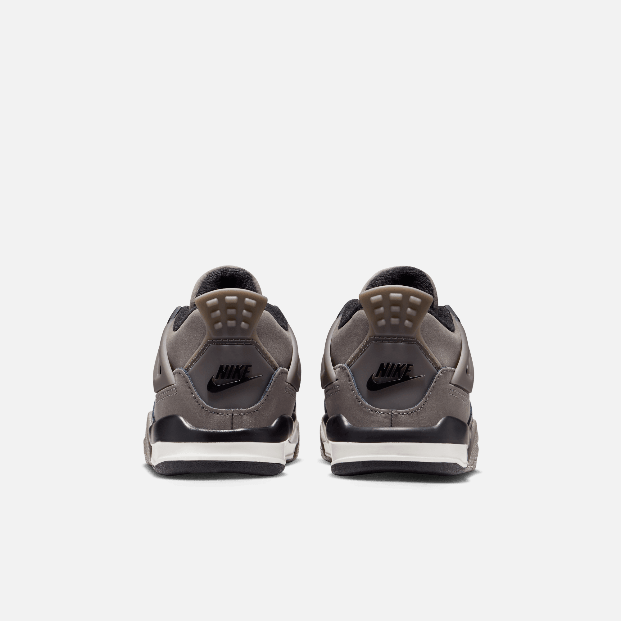 Air Jordan Kids' 4 Retro Cave Stone and Black (TD)