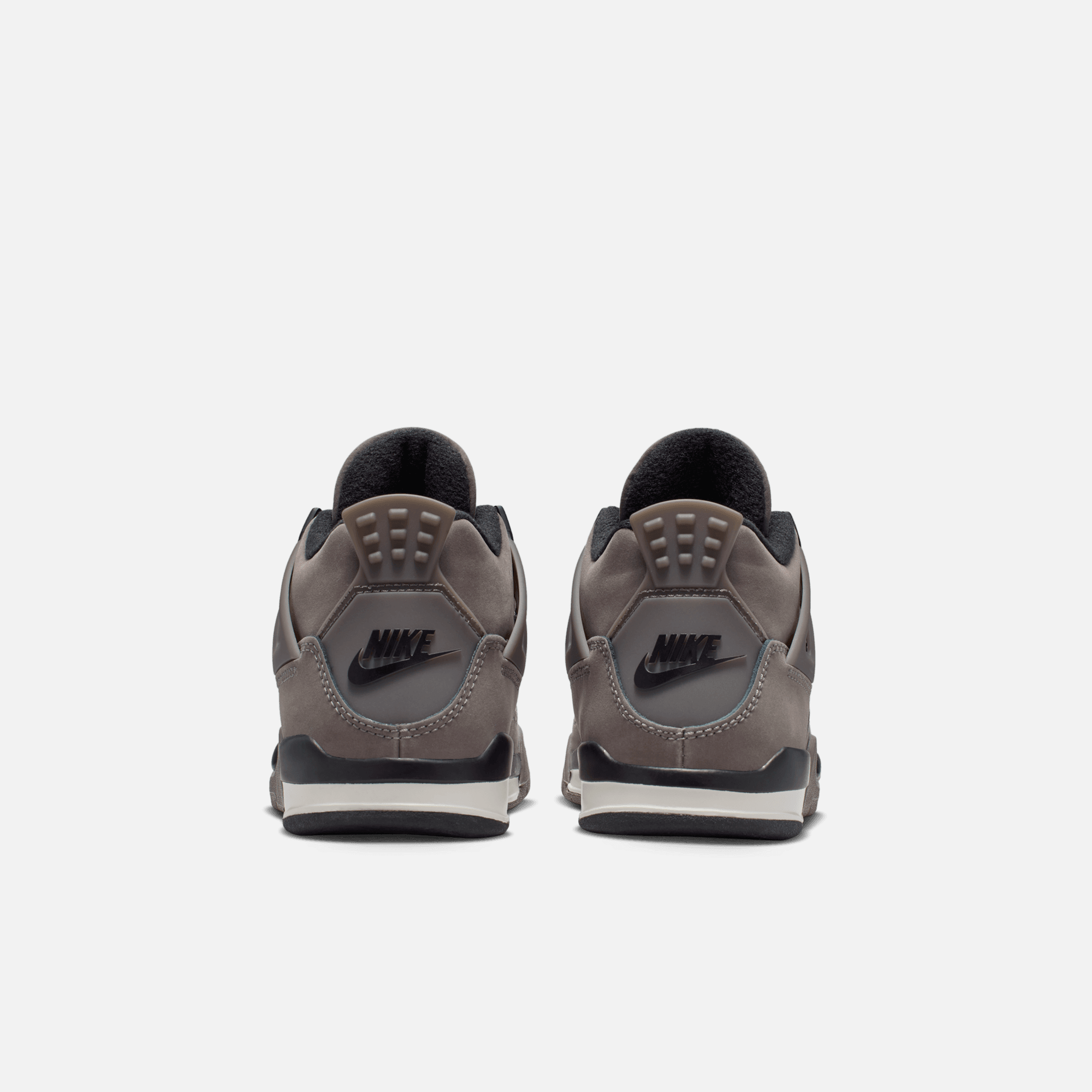 Air Jordan Kids' 4 Retro Cave Stone and Black (PS)