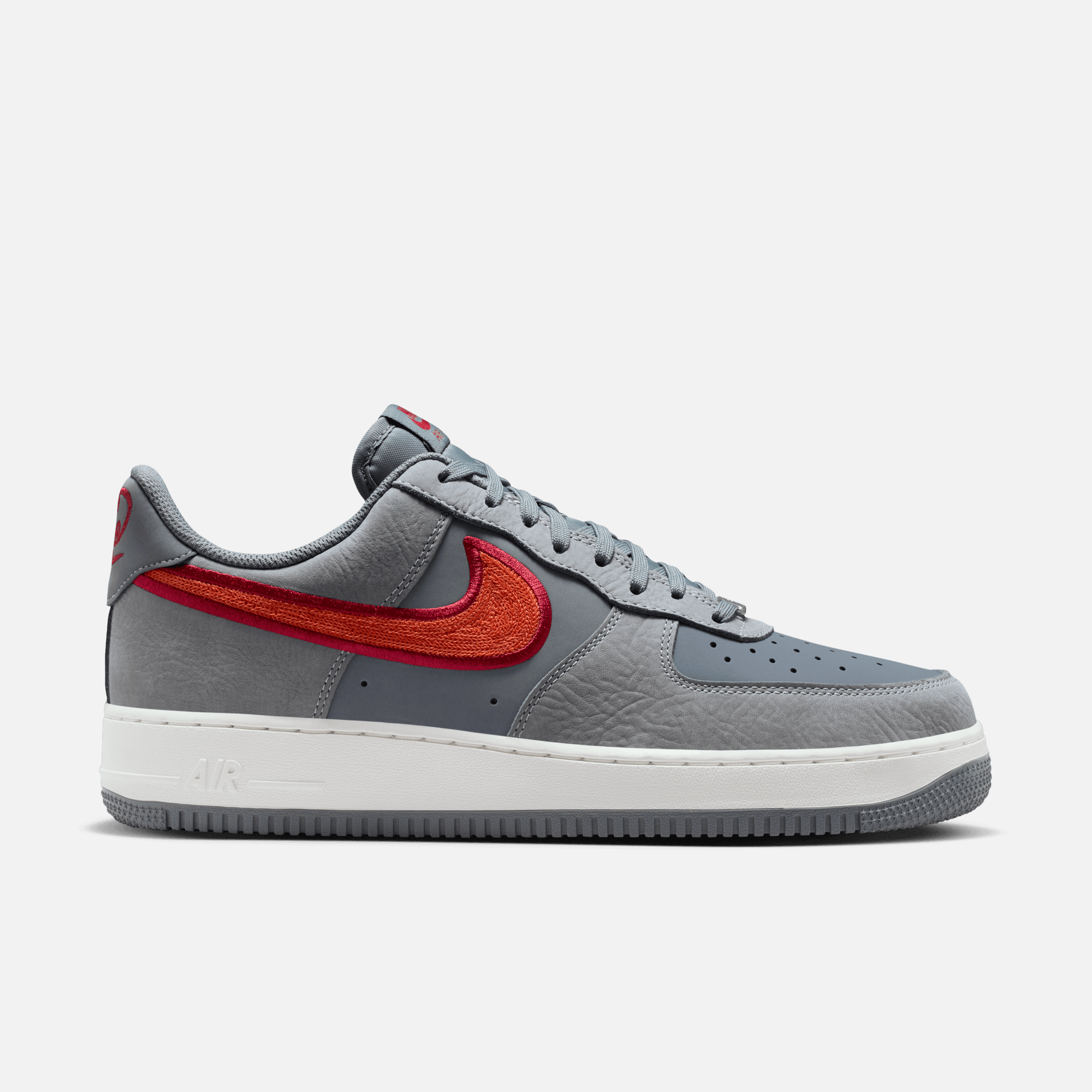 Nike Air Force 1 Low Retro Heel Pack Cool Grey Crimson Rust