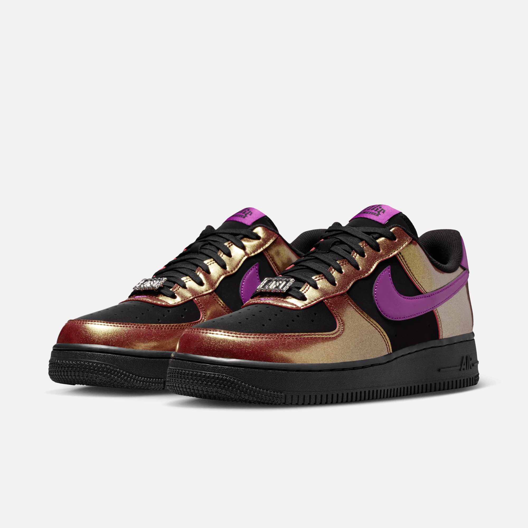 Nike Air Force 1 Low Glam Rock Black Bold Berry