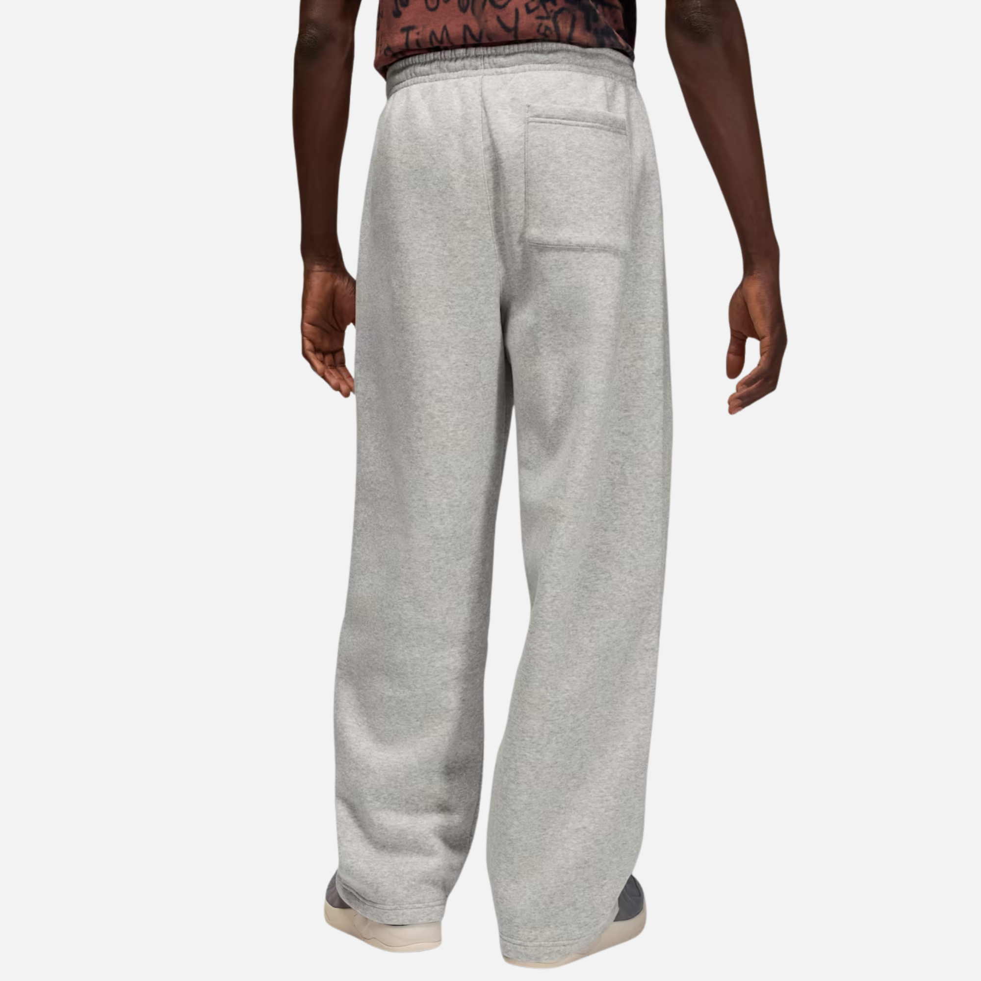Air Jordan Brooklyn Fleece Grey Oversized Open-Hem Pants