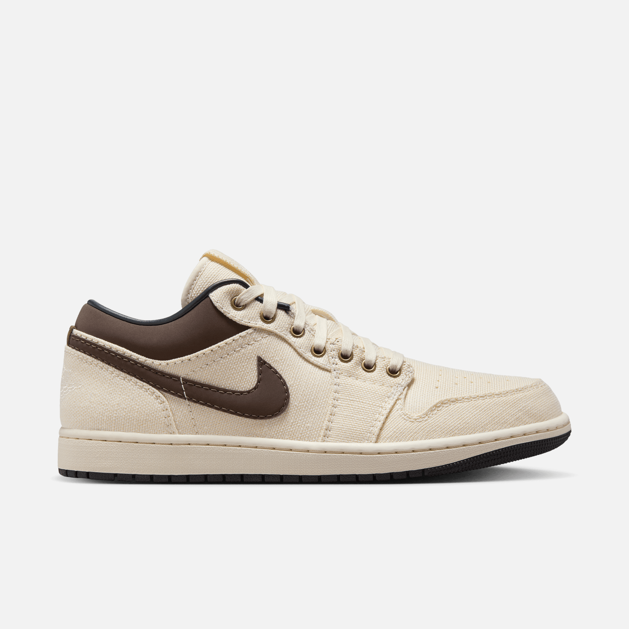 Air Jordan 1 Low Pale Ivory Off Noir Baroque Brown