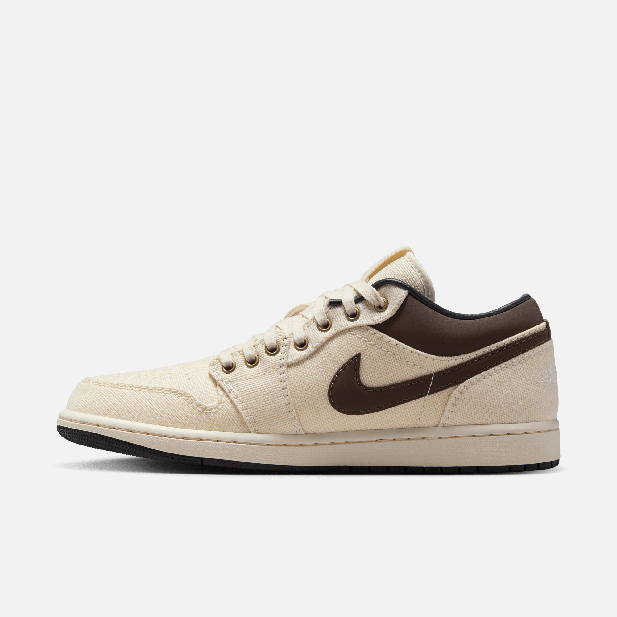 Air Jordan 1 Low Pale Ivory Off Noir Baroque Brown