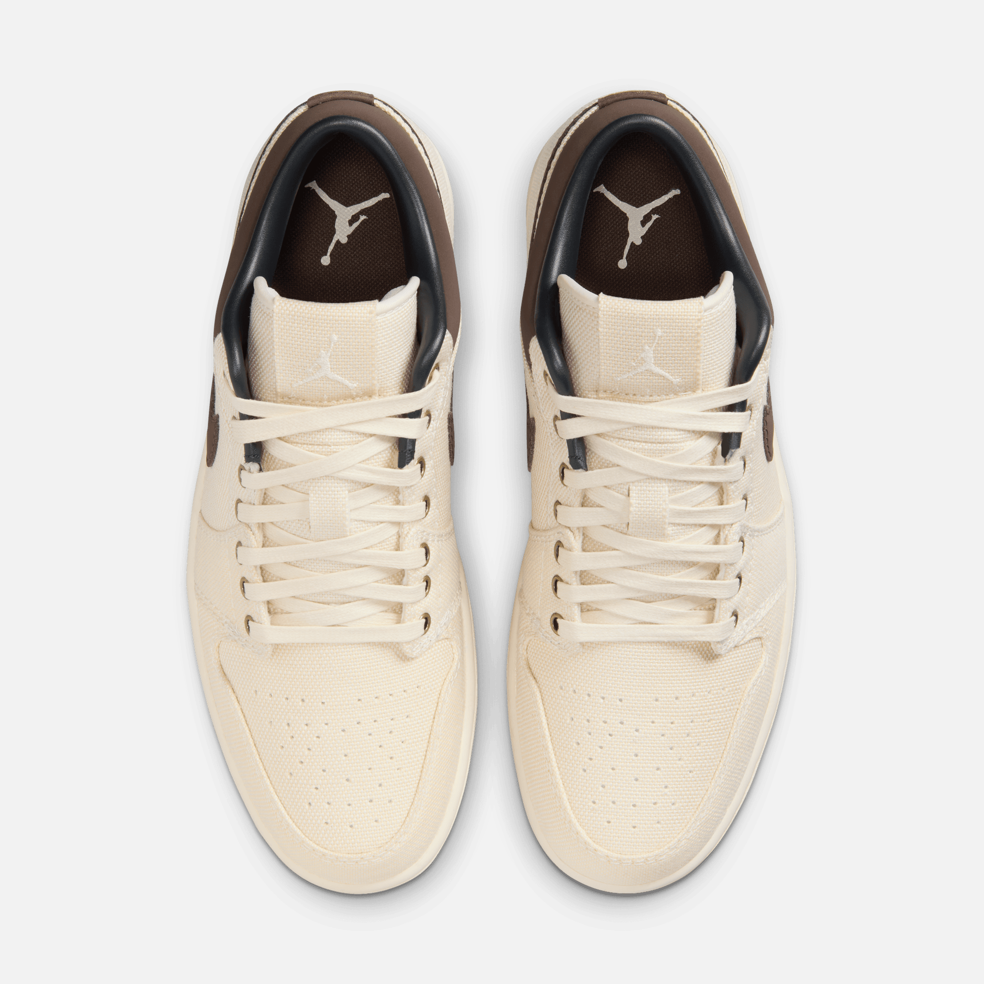 Air Jordan 1 Low Pale Ivory Off Noir Baroque Brown