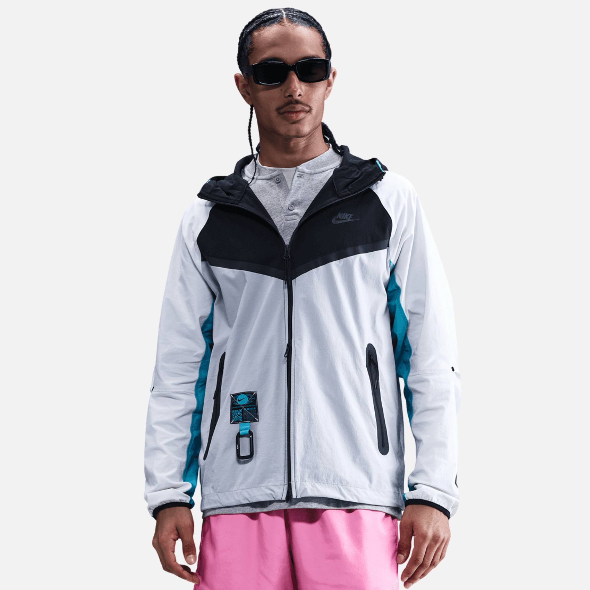 Nike Tech Black Dusty Cactus Windrunner Full-Zip Jacket