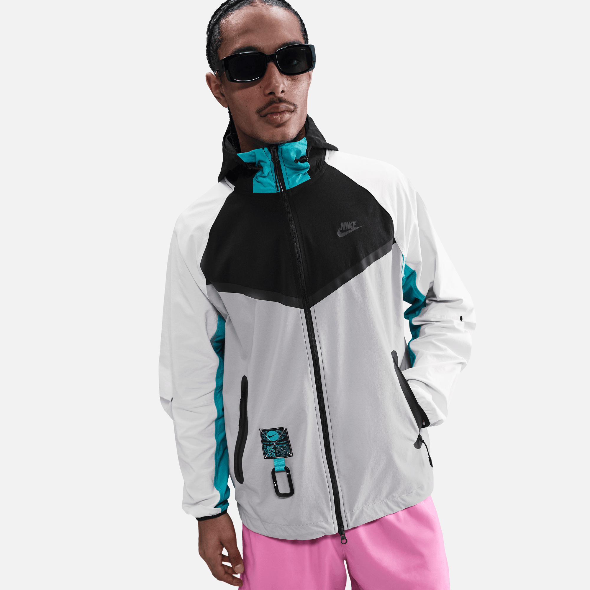 Nike Tech Black Dusty Cactus Windrunner Full-Zip Jacket
