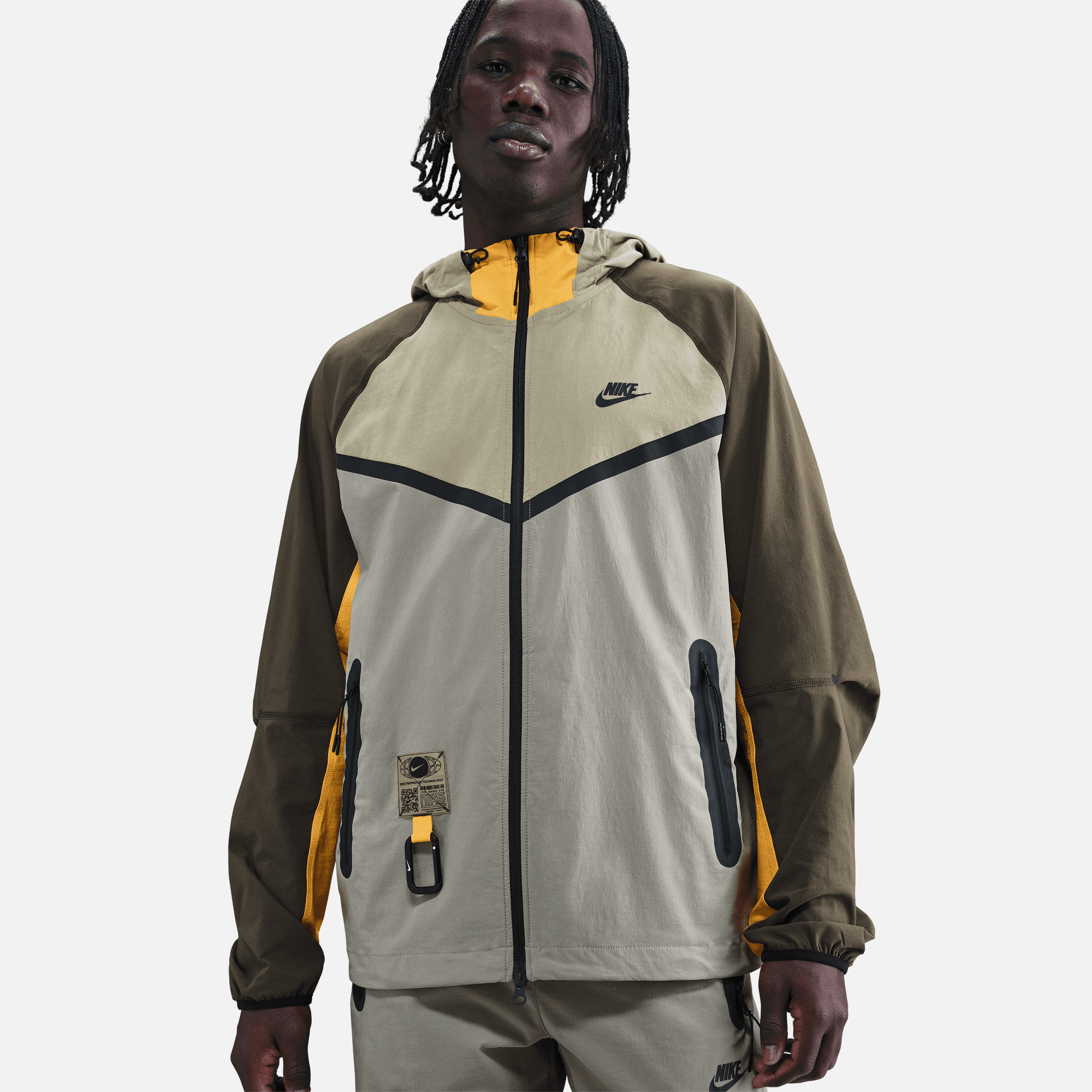 Nike Tech Neutral Olive Windrunner Full-Zip Jacket